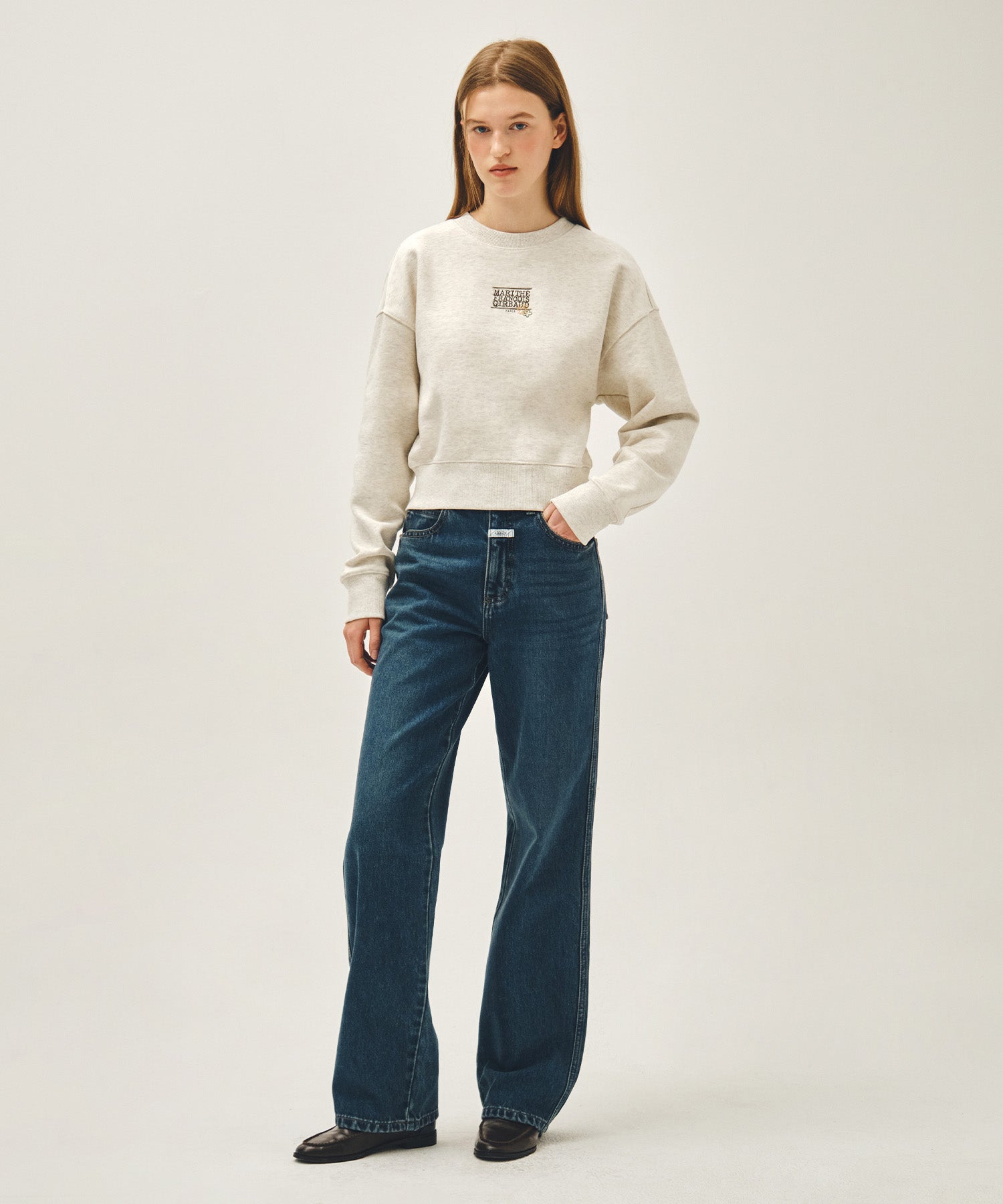 Marithe & Francois Girbaud - High Straight Denim Pants (Dark Blue) product image 3 | TRAB K-Fashion Australia