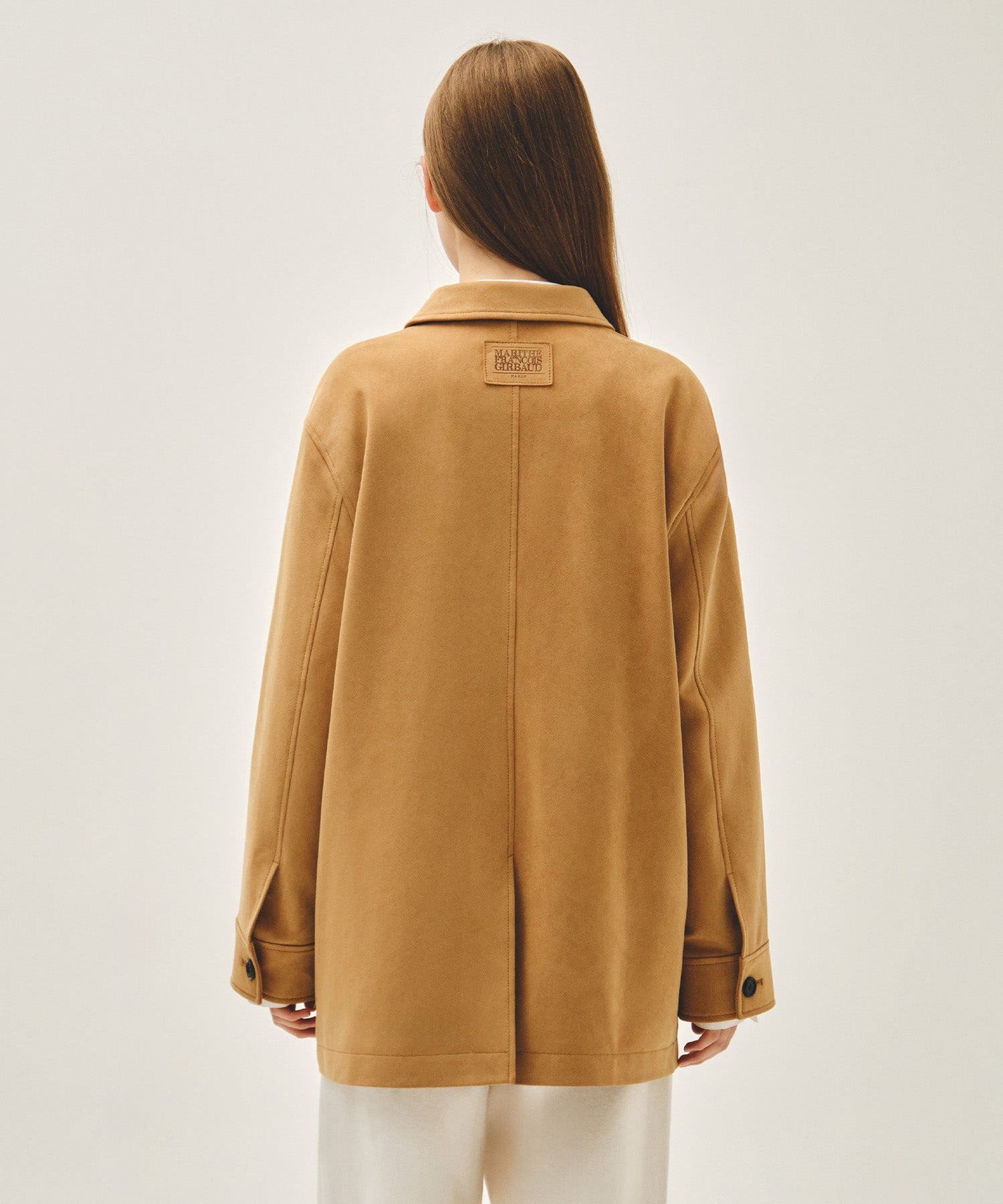 Marithe & Francois Girbaud - Faux Suede Collar Jacket (Camel) product image 3 | TRAB K-Fashion Australia