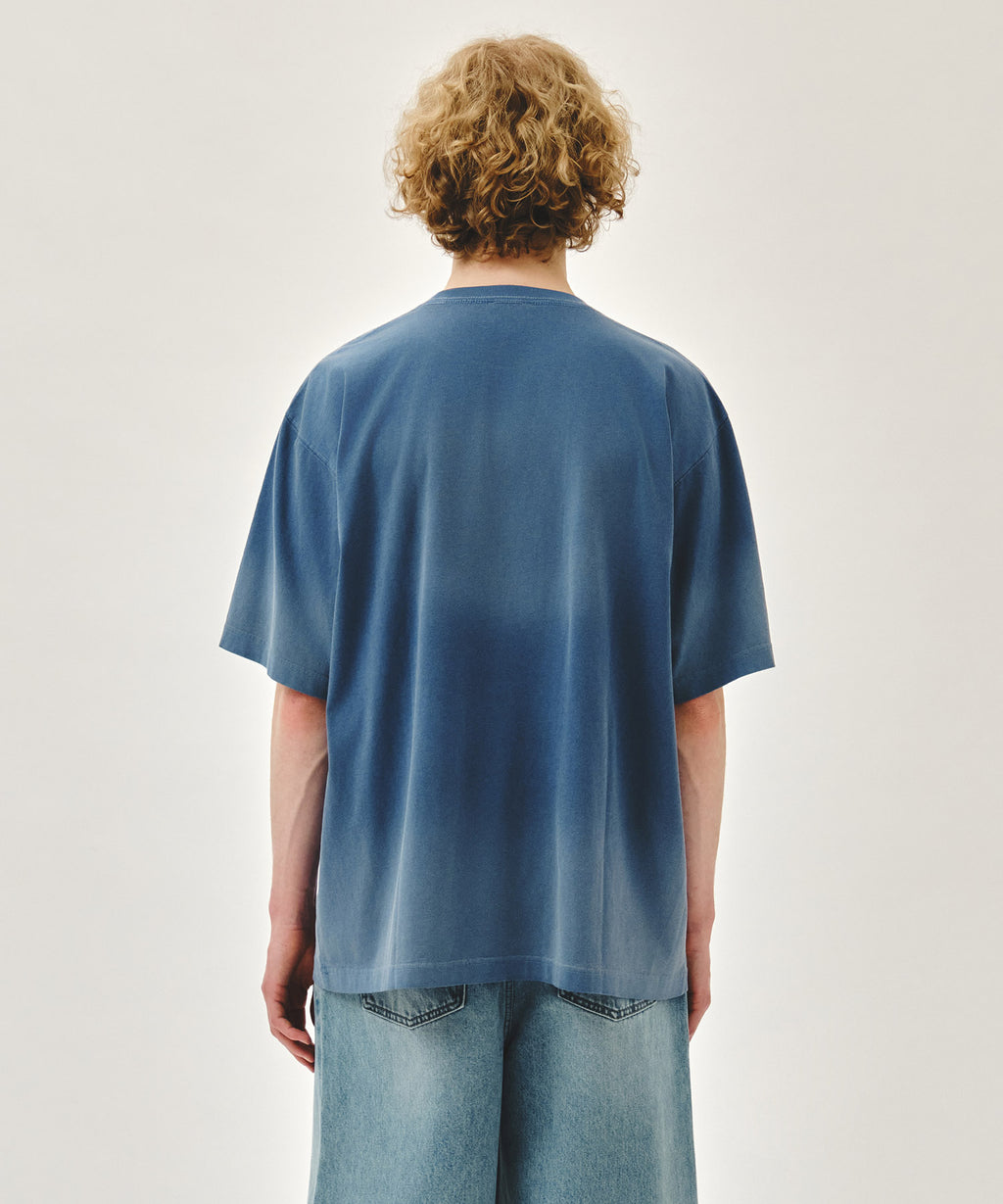 Marithe & Francois Girbaud - Gradation Dyeing Oversized Tee (Blue) product image 3 | TRAB K-Fashion Australia