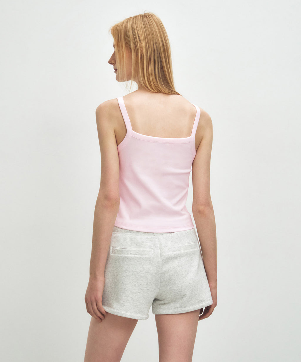 Marithe & Francois Girbaud - Basic String Crop Sleeveless (Light Pink) product image 3 | TRAB K-Fashion Australia