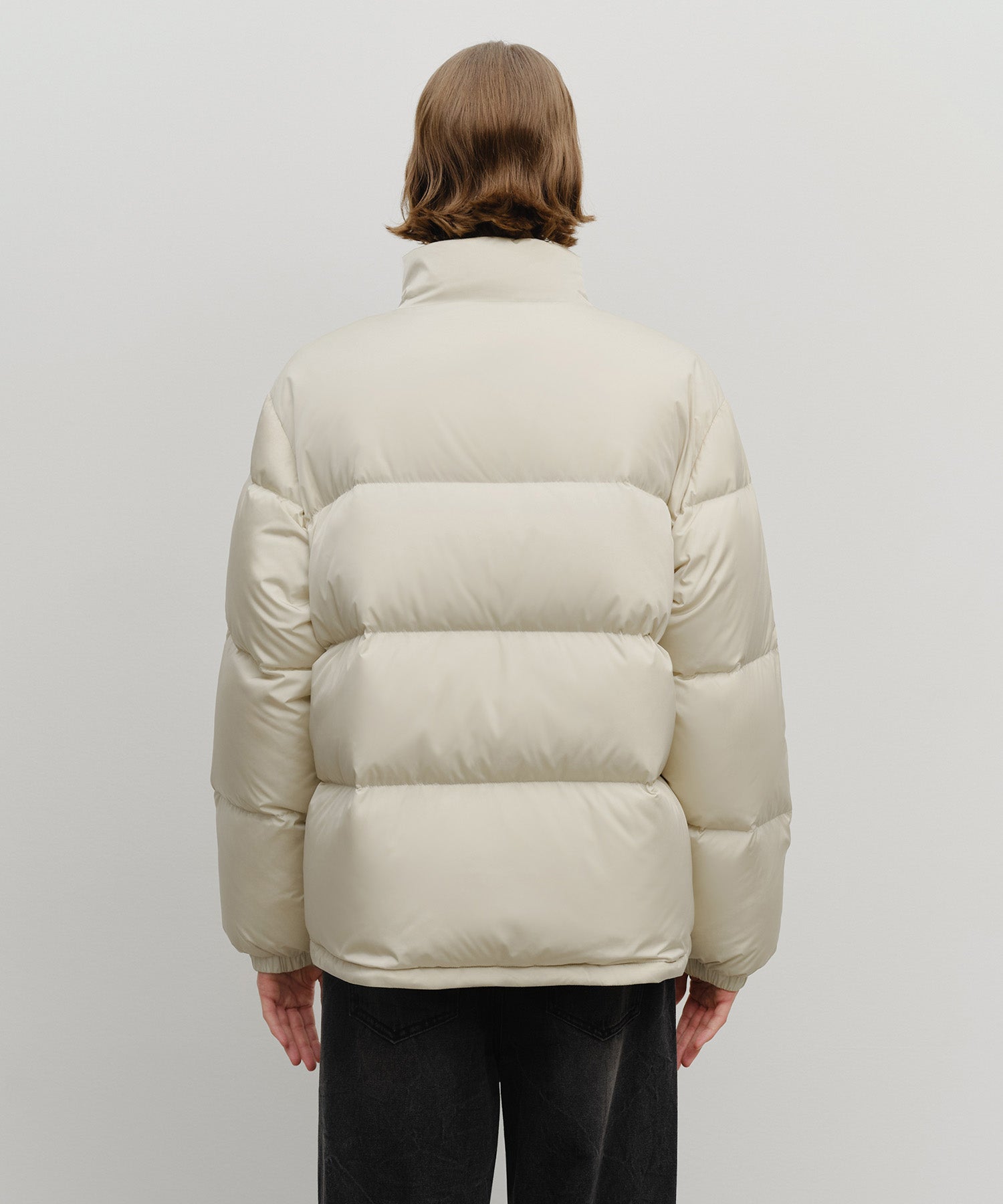 Marithe & Francois Girbaud - Classic Logo Down Jacket (Light Beige) product image 3 | TRAB K-Fashion Australia