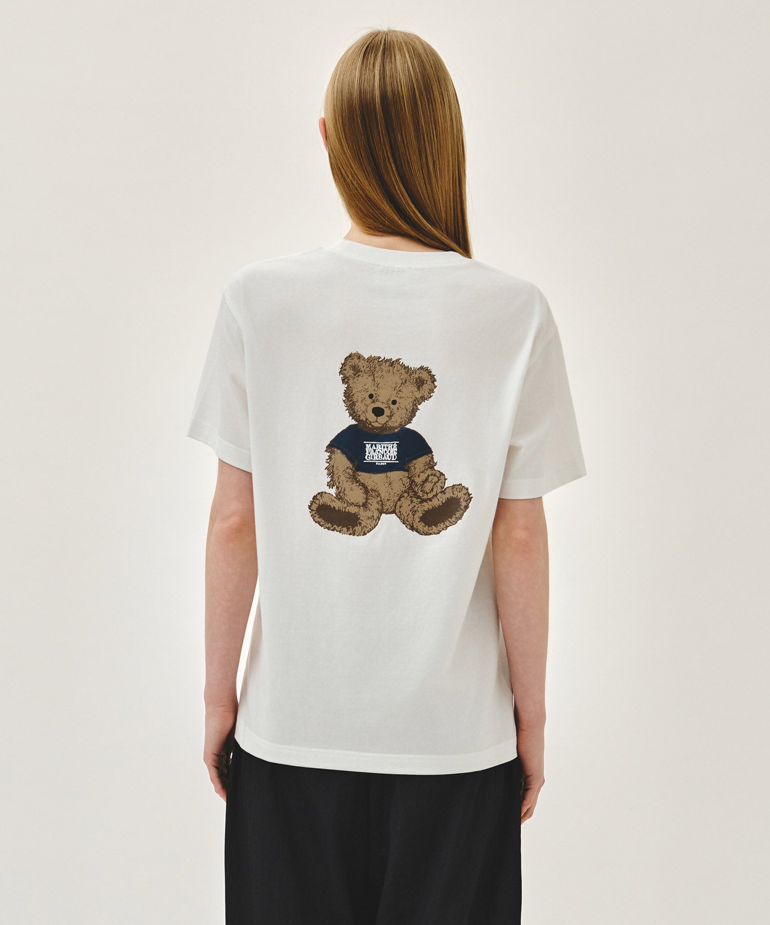 Marithe & Francois Girbaud - Doodle Bear Tee (White/Beige) product image 3 | TRAB K-Fashion Australia