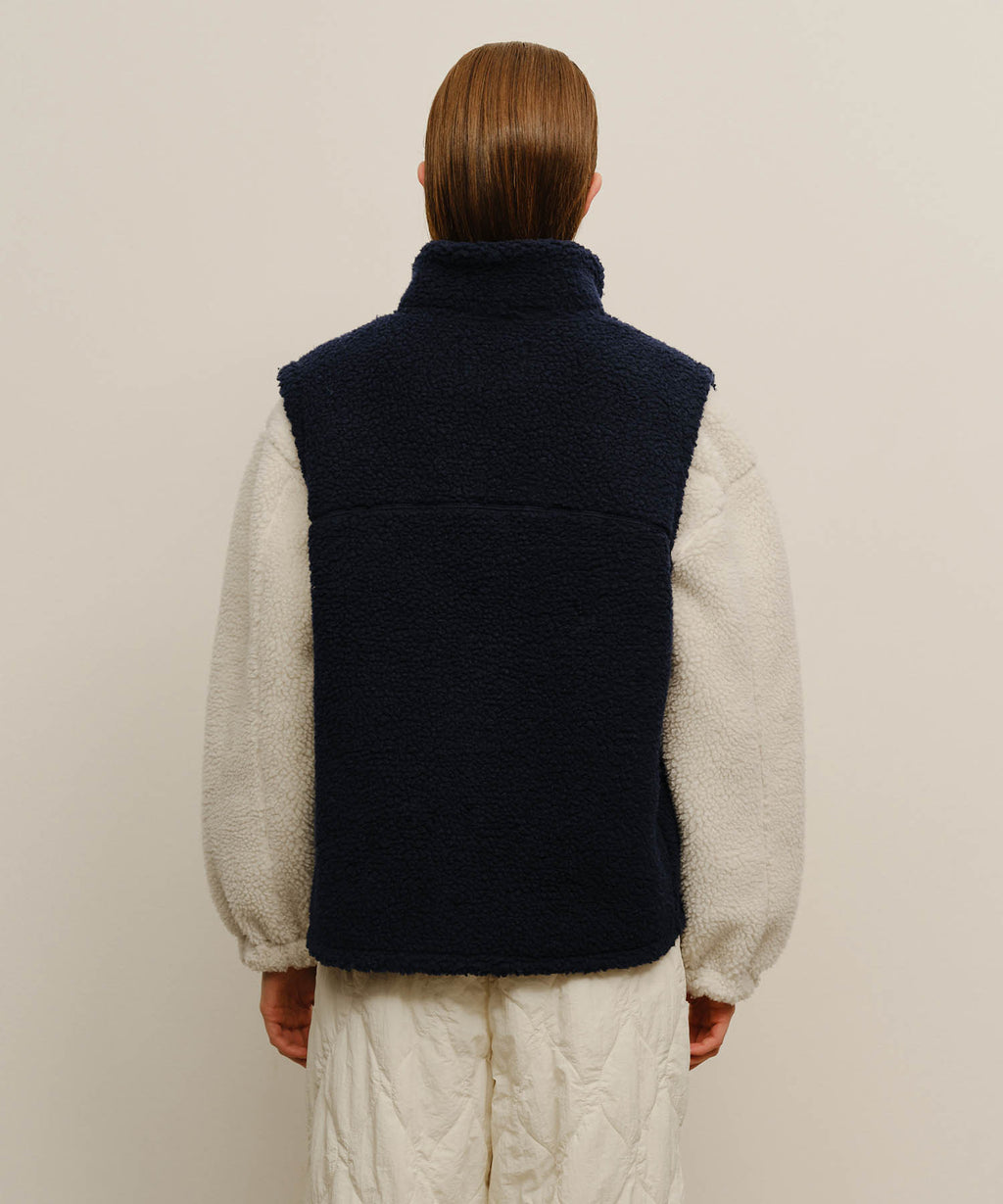 Marithe & Francois Girbaud - Marithe Sport Fleece Vest (Navy) product image 3 | TRAB K-Fashion Australia