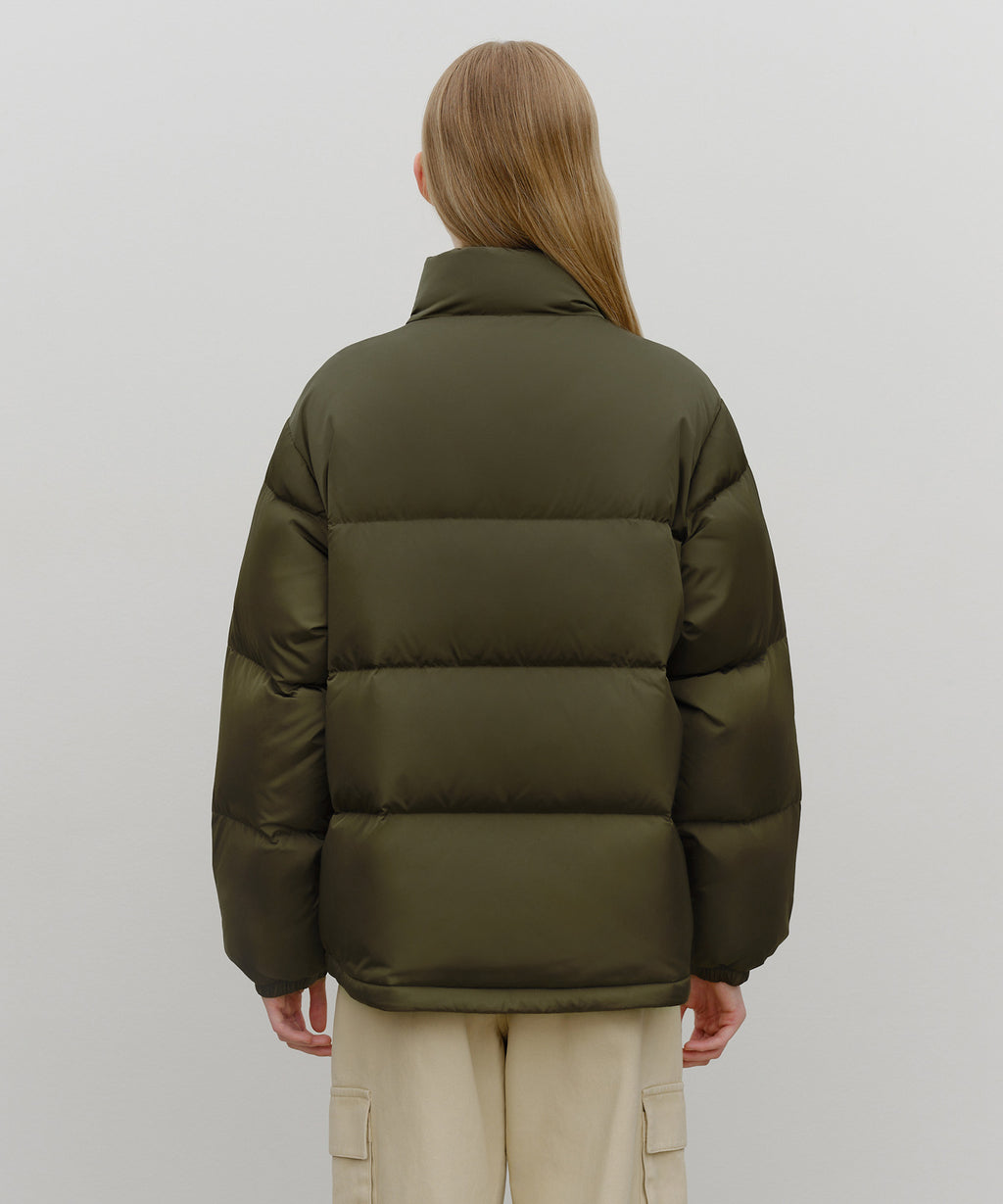 Marithe & Francois Girbaud - Classic Logo Down Jacket (Khaki) product image 7 | TRAB K-Fashion Australia