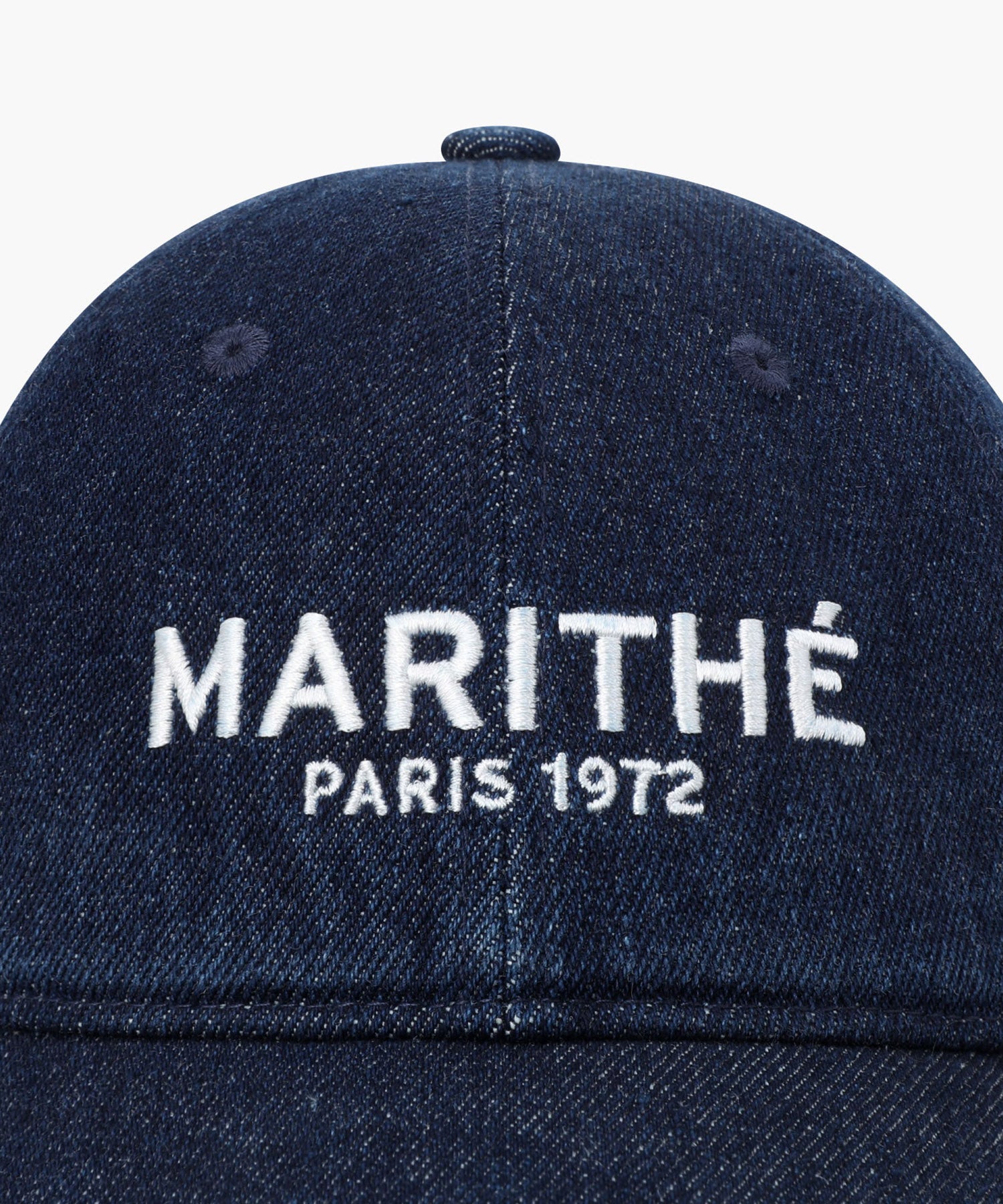 Marithe & Francois Girbaud - Denim Washing Regular Logo Ball Cap (Indigo) product image 3 | TRAB K-Fashion Australia