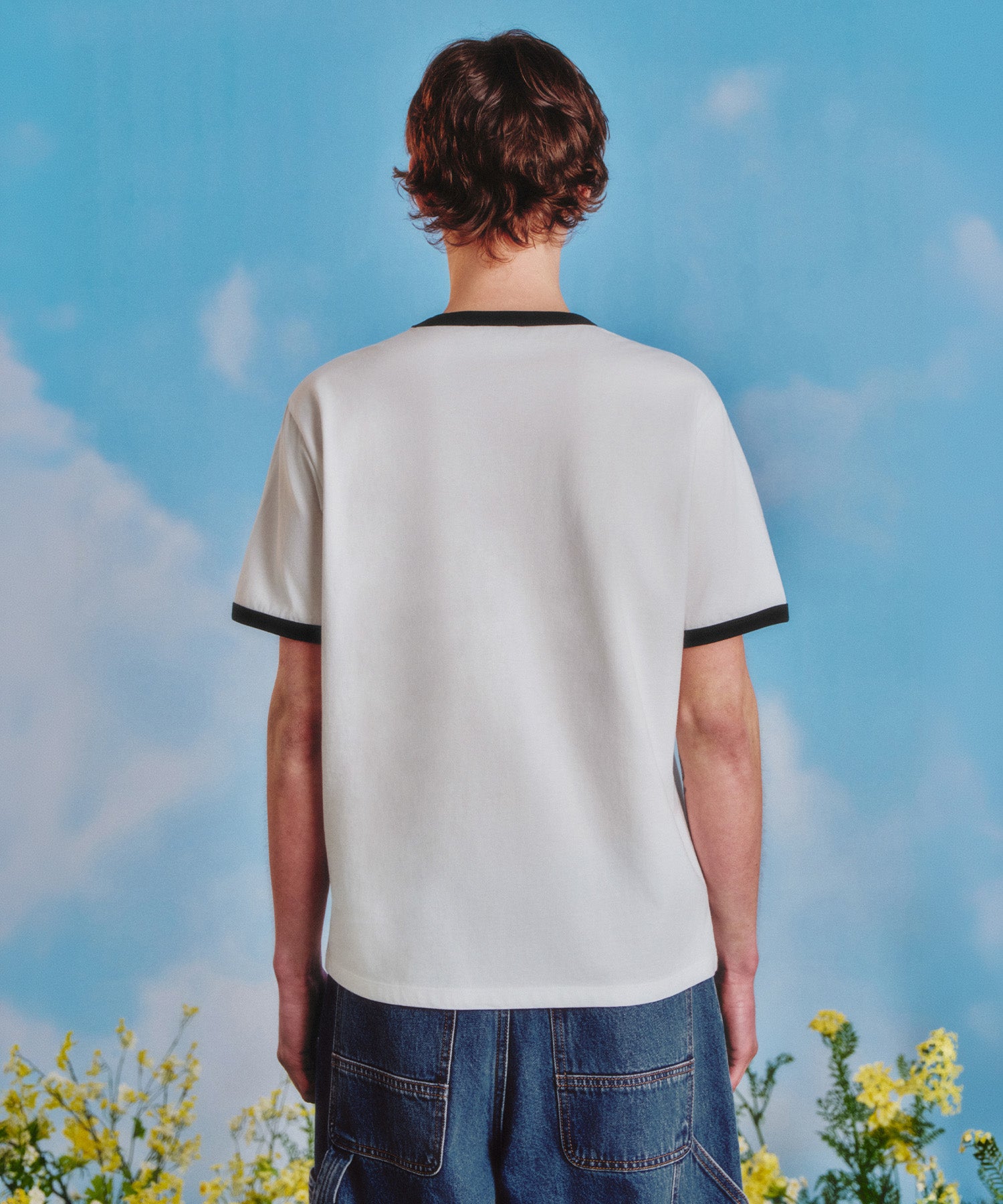 Marithe & Francois Girbaud - Mickey_french Ringer Tee (White) product image 3 | TRAB K-Fashion Australia