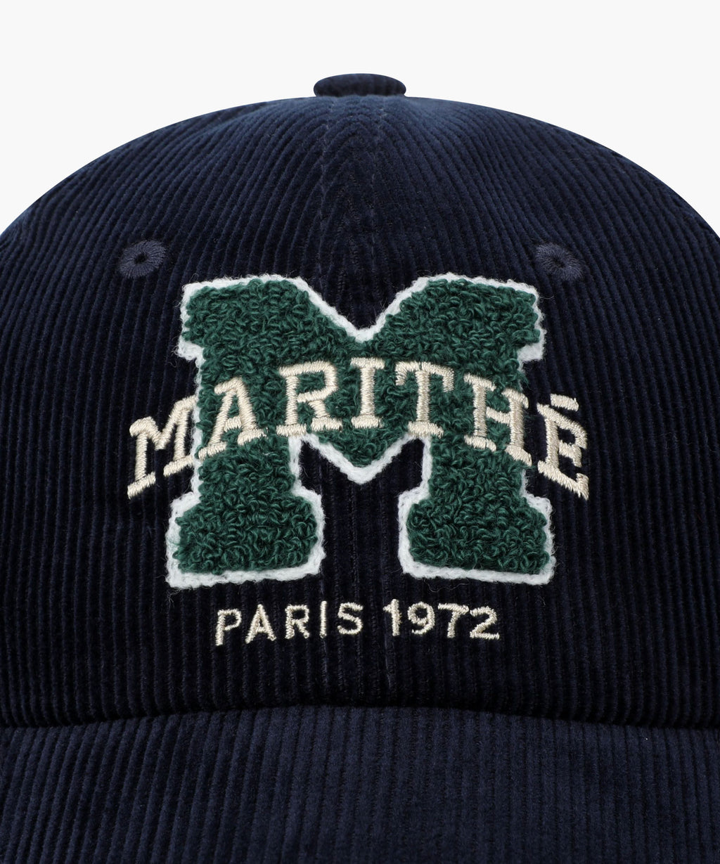 Marithe & Francois Girbaud - Logo Corduroy Covered Cap (Navy) product image 3 | TRAB K-Fashion Australia
