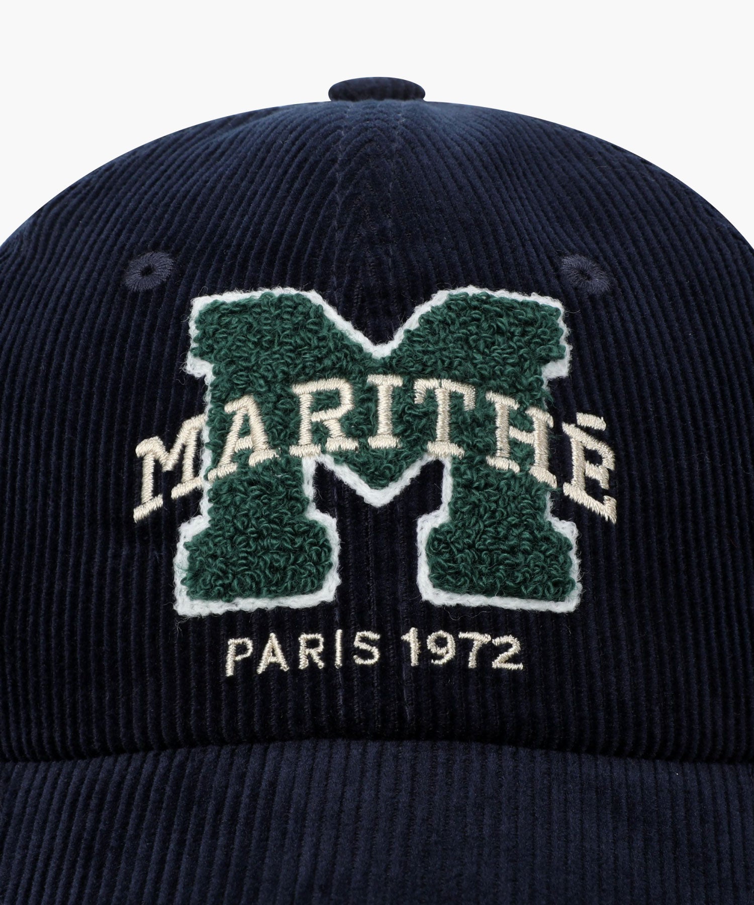 Marithe & Francois Girbaud - Logo Corduroy Covered Cap (Navy) product image 3 | TRAB K-Fashion Australia
