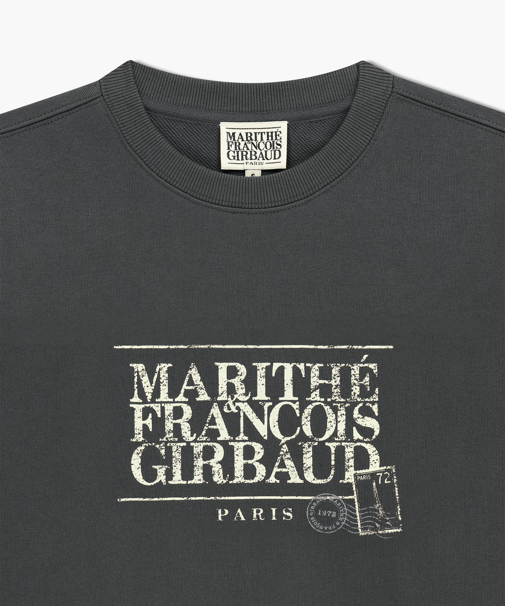 Marithe & Francois Girbaud - Classic Logo Stamp Sweatshirt (Charcoal) product image 3 | TRAB K-Fashion Australia