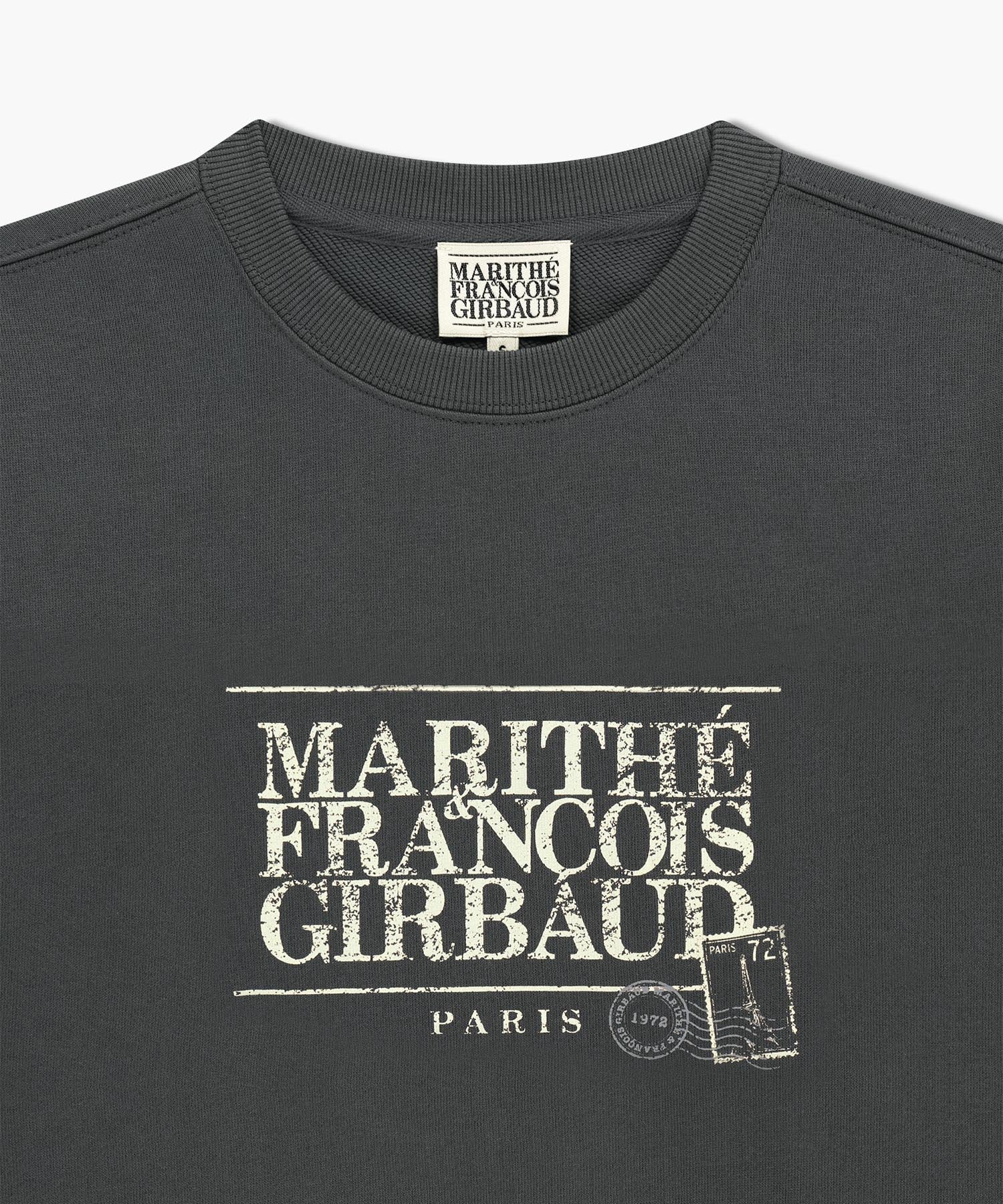 Marithe & Francois Girbaud - Classic Logo Stamp Sweatshirt (Charcoal) product image 3 | TRAB K-Fashion Australia
