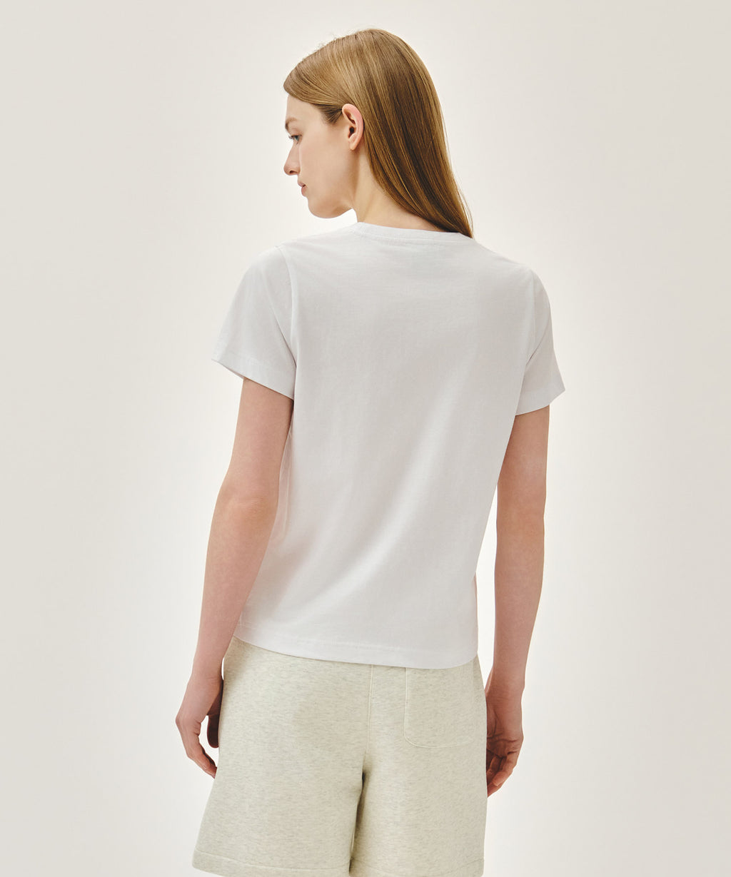 Marithe & Francois Girbaud - Small Regular Logo Tee (White) product image 3 | TRAB K-Fashion Australia