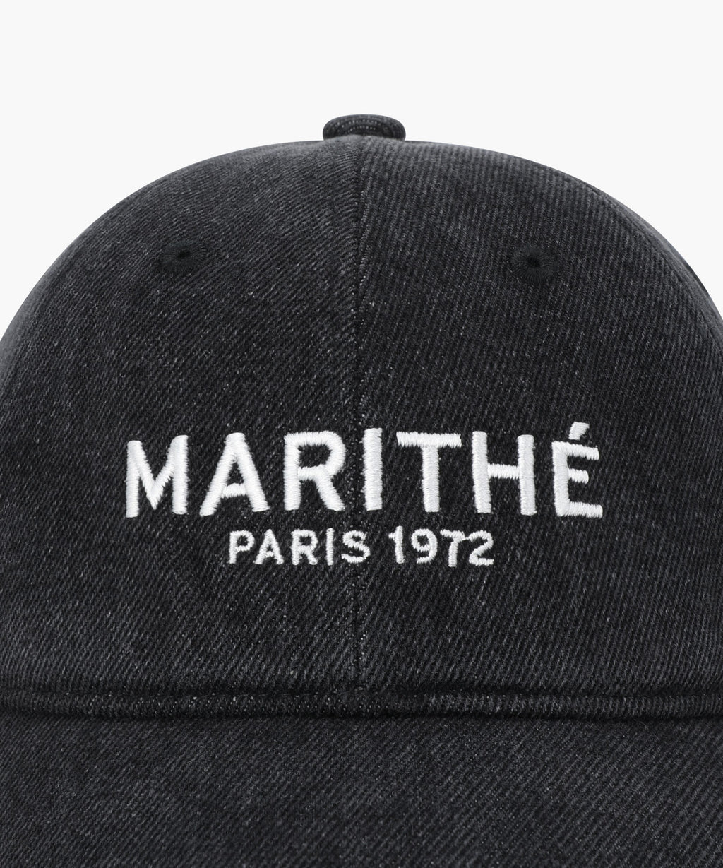 Marithe & Francois Girbaud - Denim Washing Regular Logo Ball Cap (Black) product image 3 | TRAB K-Fashion Australia