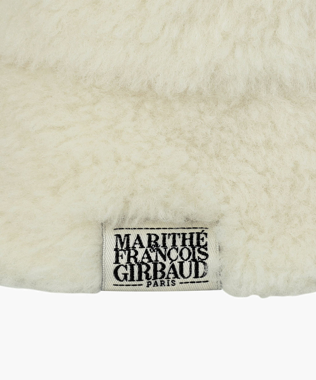 Marithe & Francois Girbaud - Classic Logo Fur Bucket Hat (Ivory) product image 3 | TRAB K-Fashion Australia