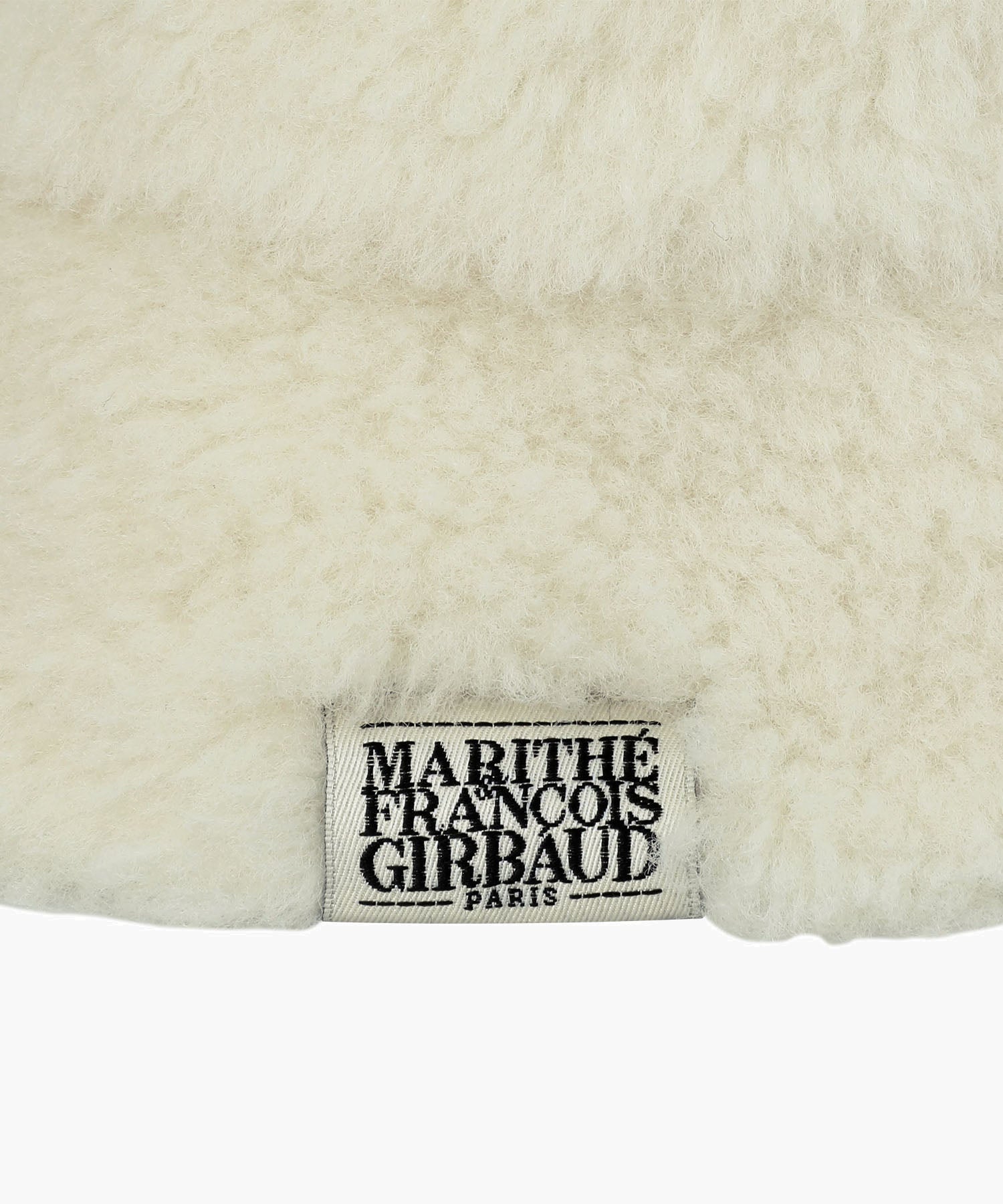 Marithe & Francois Girbaud - Classic Logo Fur Bucket Hat (Ivory) product image 3 | TRAB K-Fashion Australia