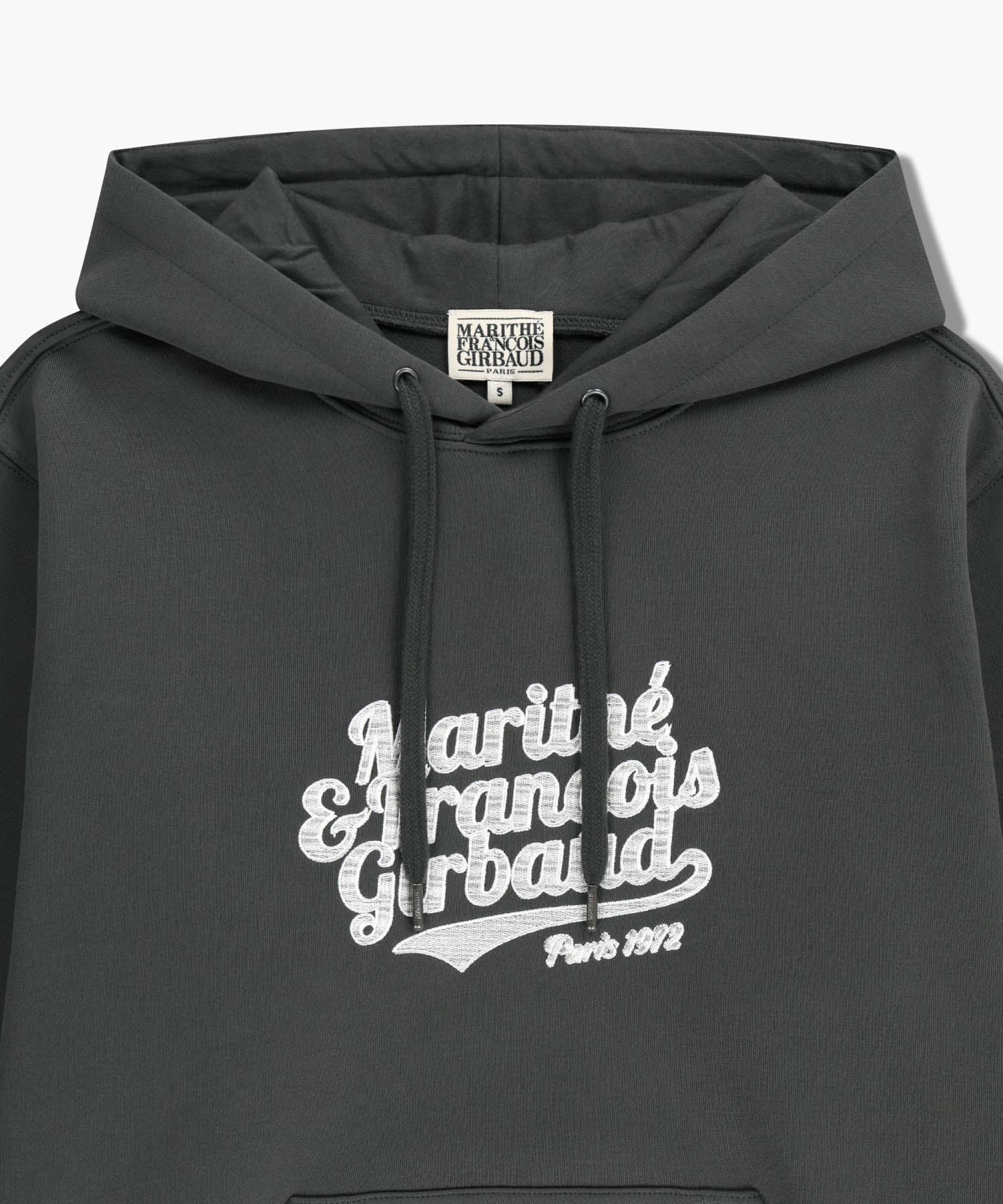 Marithe & Francois Girbaud - Vintage Logo Hoodie (brushed) (Charcoal) product image 3 | TRAB K-Fashion Australia