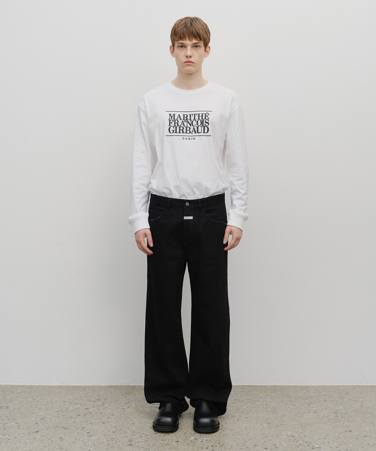 Marithe & Francois Girbaud - High Straight Denim Pants (Black) product image 3 | TRAB K-Fashion Australia
