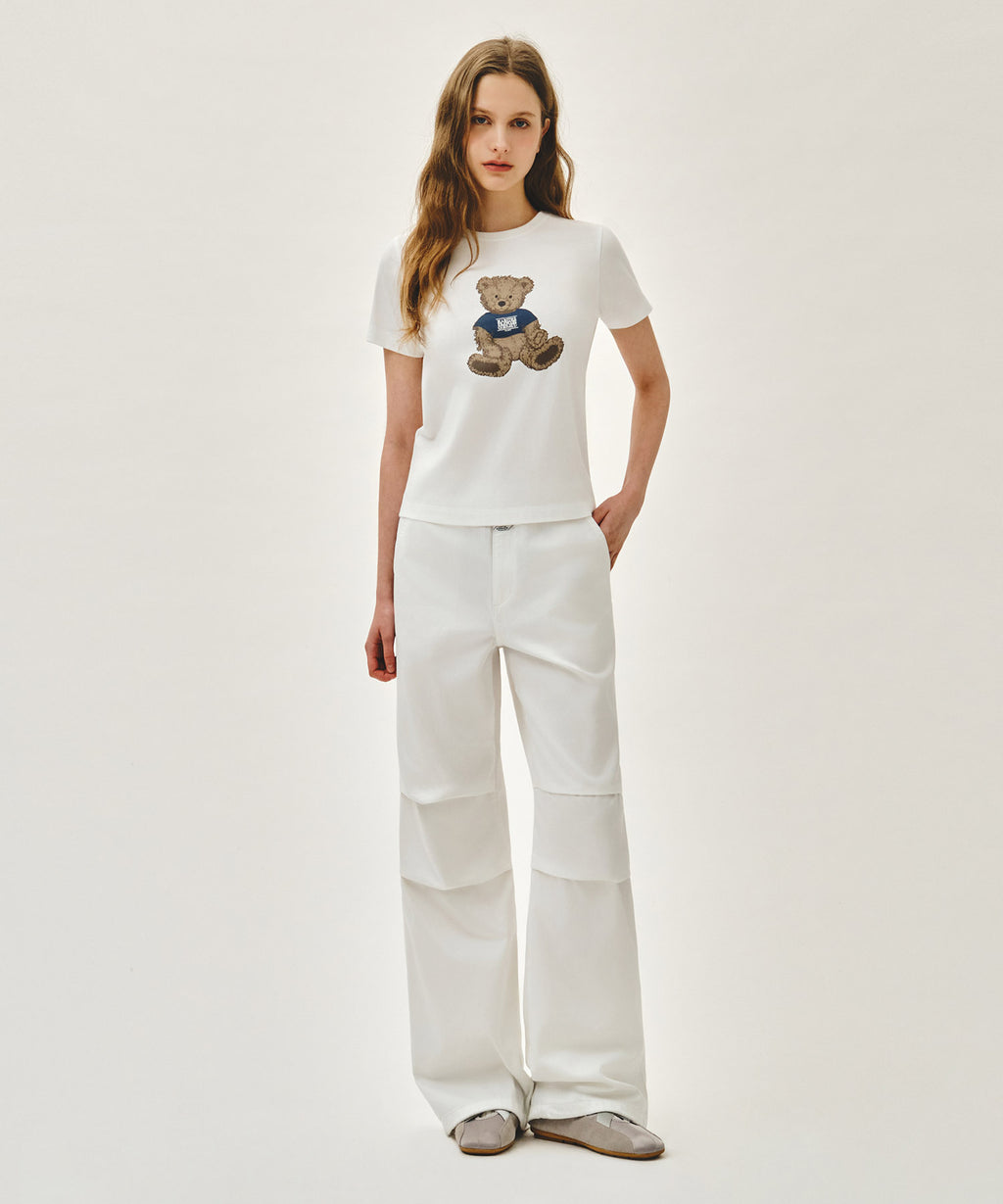 Marithe & Francois Girbaud - Summer Wide Fit Denim Pants (White) product image 6 | TRAB K-Fashion Australia