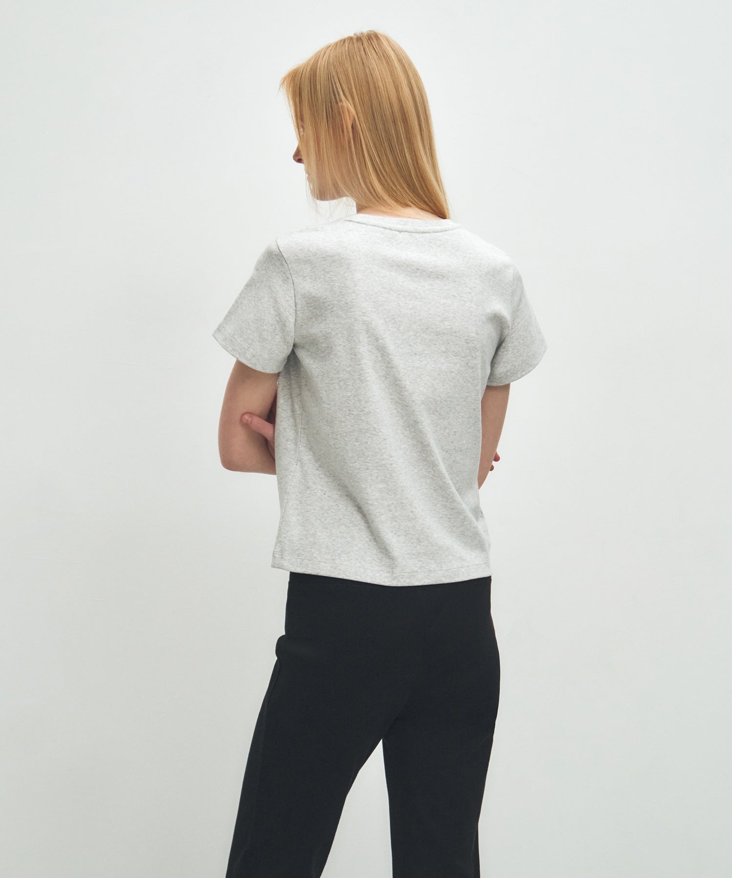 Marithe & Francois Girbaud - Basic Tee (Light Heather Gray) product image 3 | TRAB K-Fashion Australia