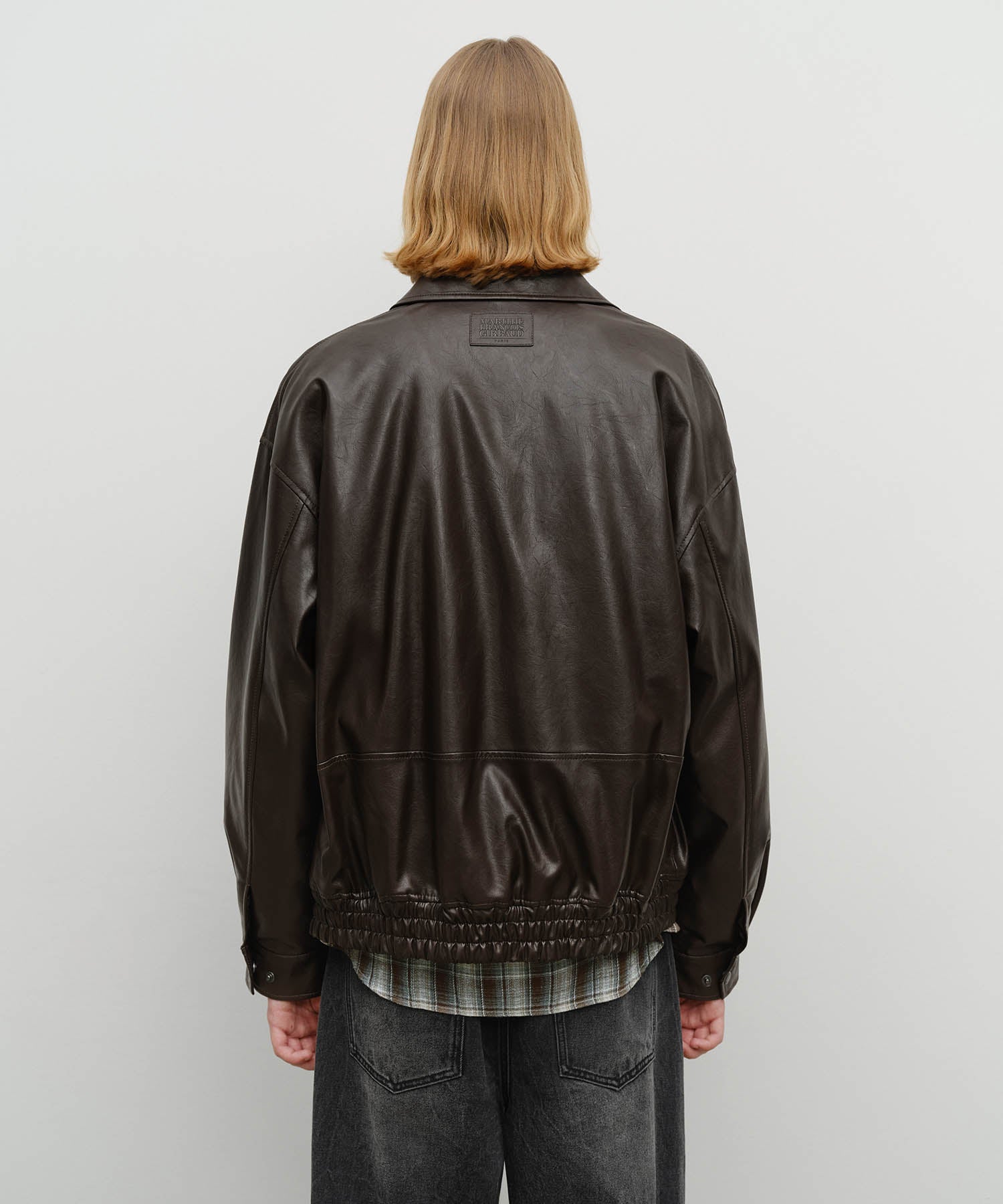 Marithe & Francois Girbaud - Faux Leather Padded Jacket (Brown) product image 6 | TRAB K-Fashion Australia