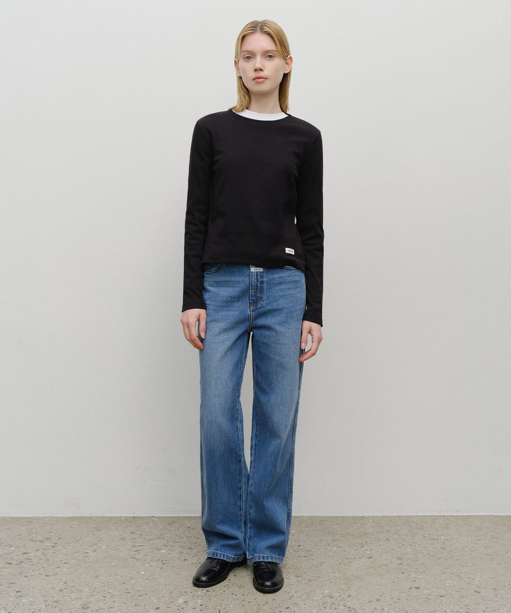 Marithe & Francois Girbaud - High Straight Denim Pants (Blue) product image 3 | TRAB K-Fashion Australia
