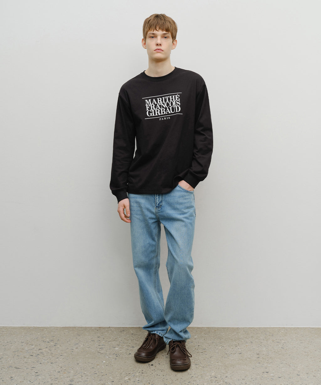 Marithe & Francois Girbaud - Slim Straight Denim Pants (Light Blue) product image 3 | TRAB K-Fashion Australia