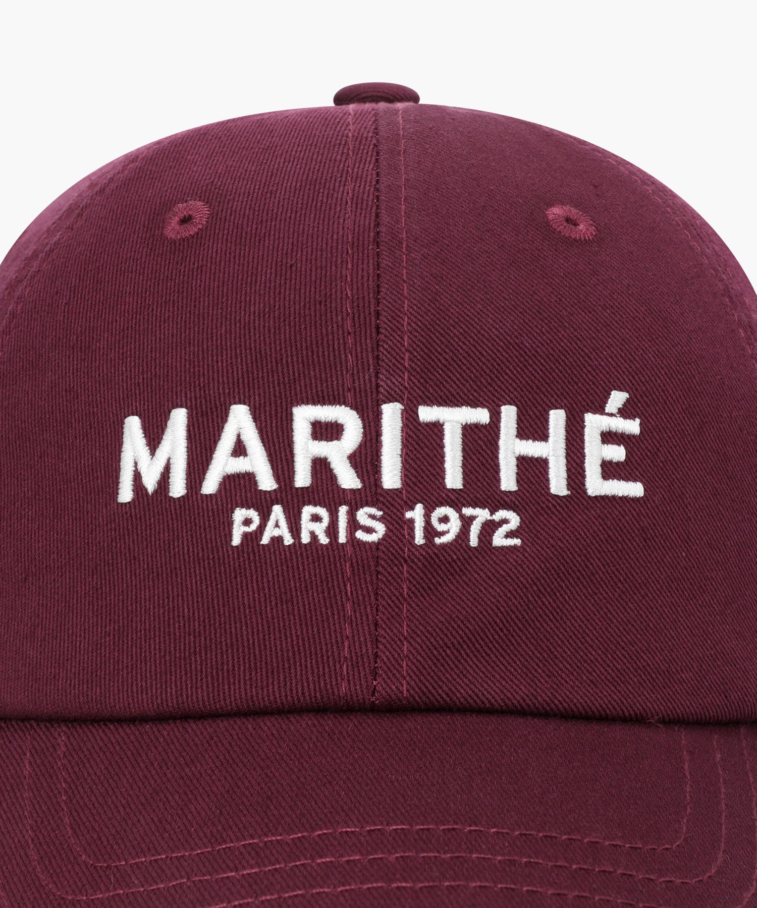 Marithe & Francois Girbaud - Regular Logo Ball Cap (Burgundy) product image 3 | TRAB K-Fashion Australia