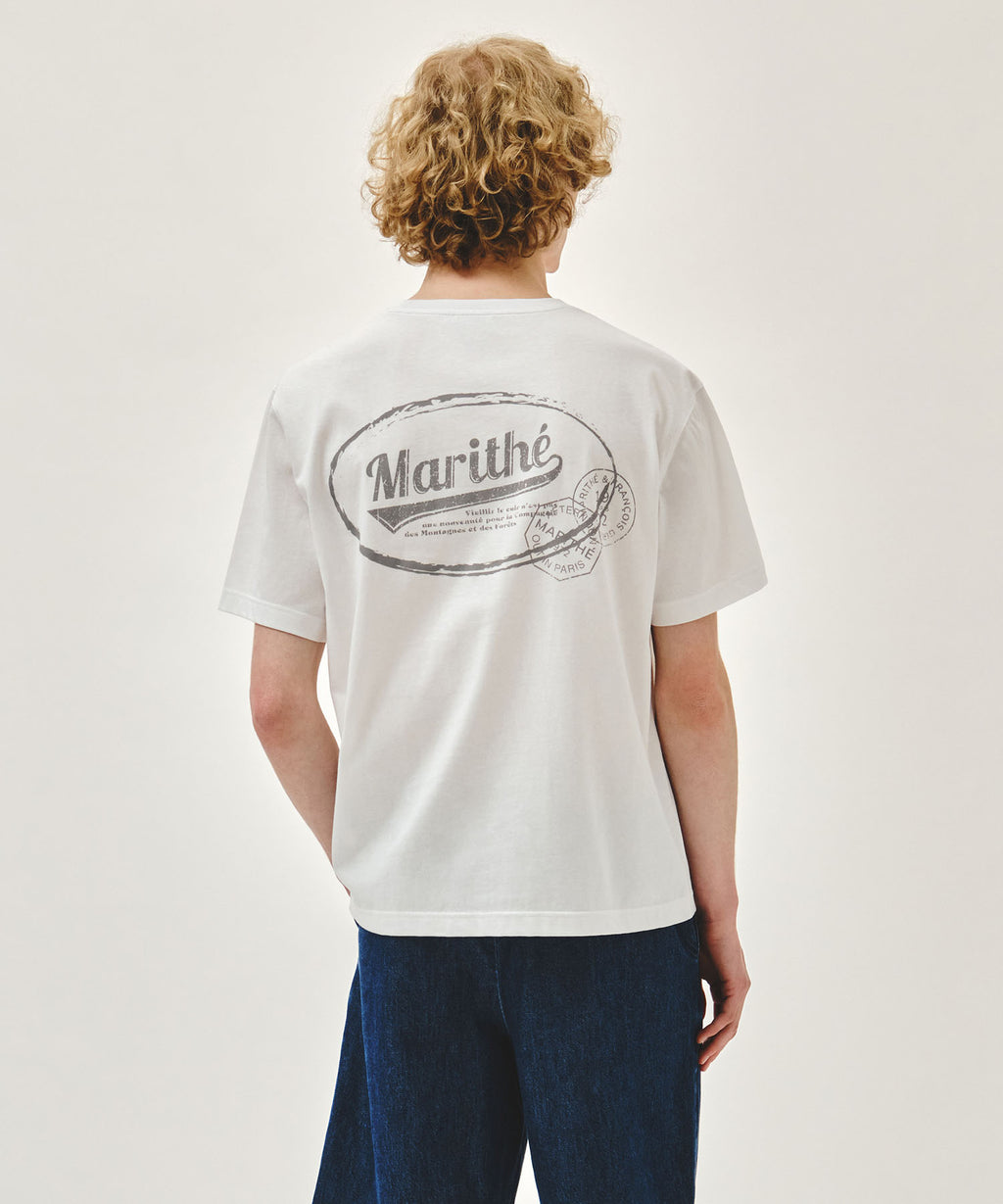 Marithe & Francois Girbaud - Vintage Logo Typo Tee (White) product image 3 | TRAB K-Fashion Australia