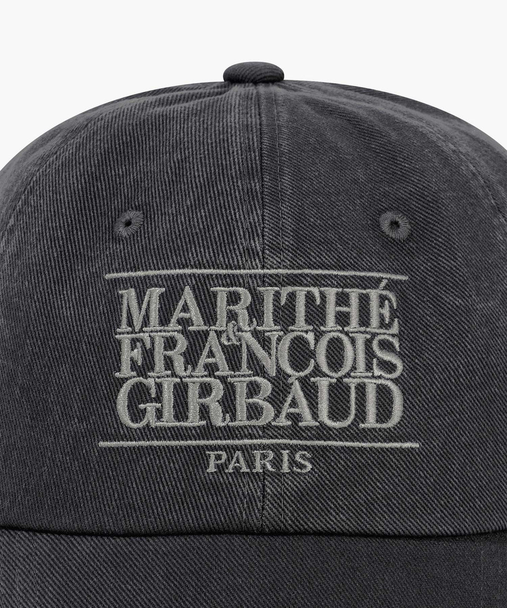Marithe & Francois Girbaud - Classic Logo Damaged Overfit Cap (Charcoal) product image 3 | TRAB K-Fashion Australia