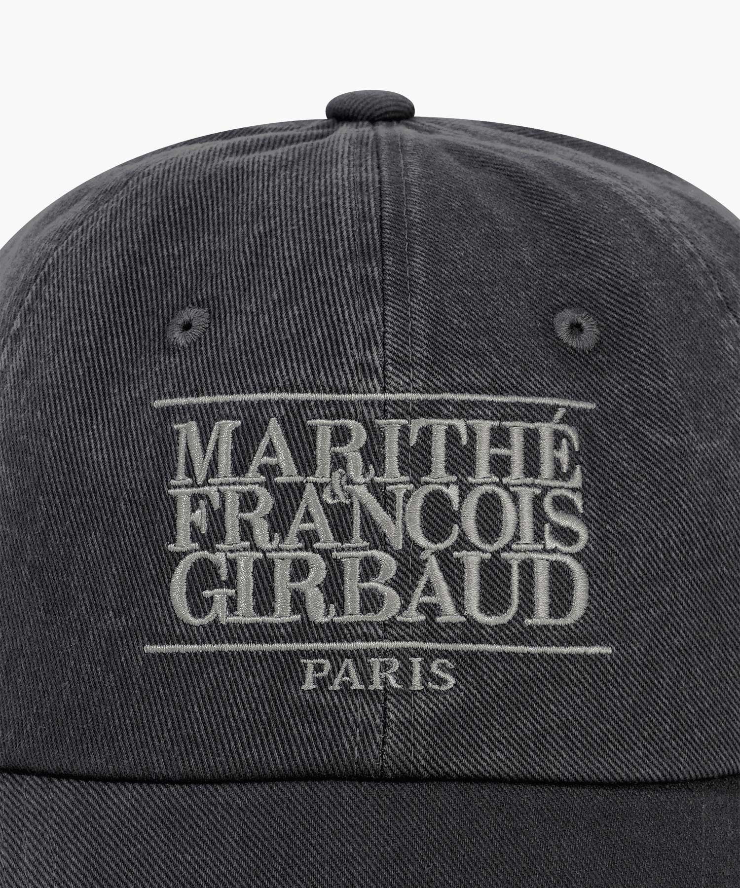 Marithe & Francois Girbaud - Classic Logo Damaged Overfit Cap (Charcoal) product image 3 | TRAB K-Fashion Australia