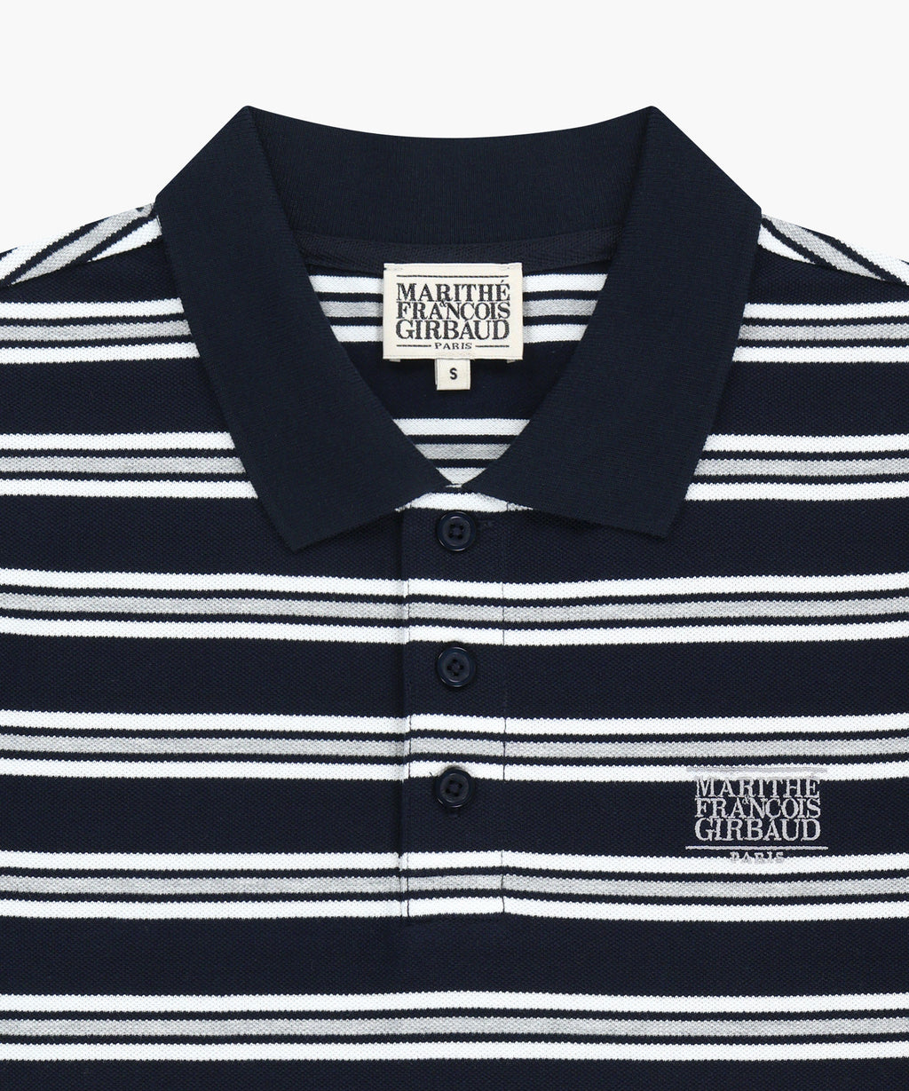 Marithe & Francois Girbaud - Small Classic Logo Pk Collar Tee (Dark Navy) product image 3 | TRAB K-Fashion Australia