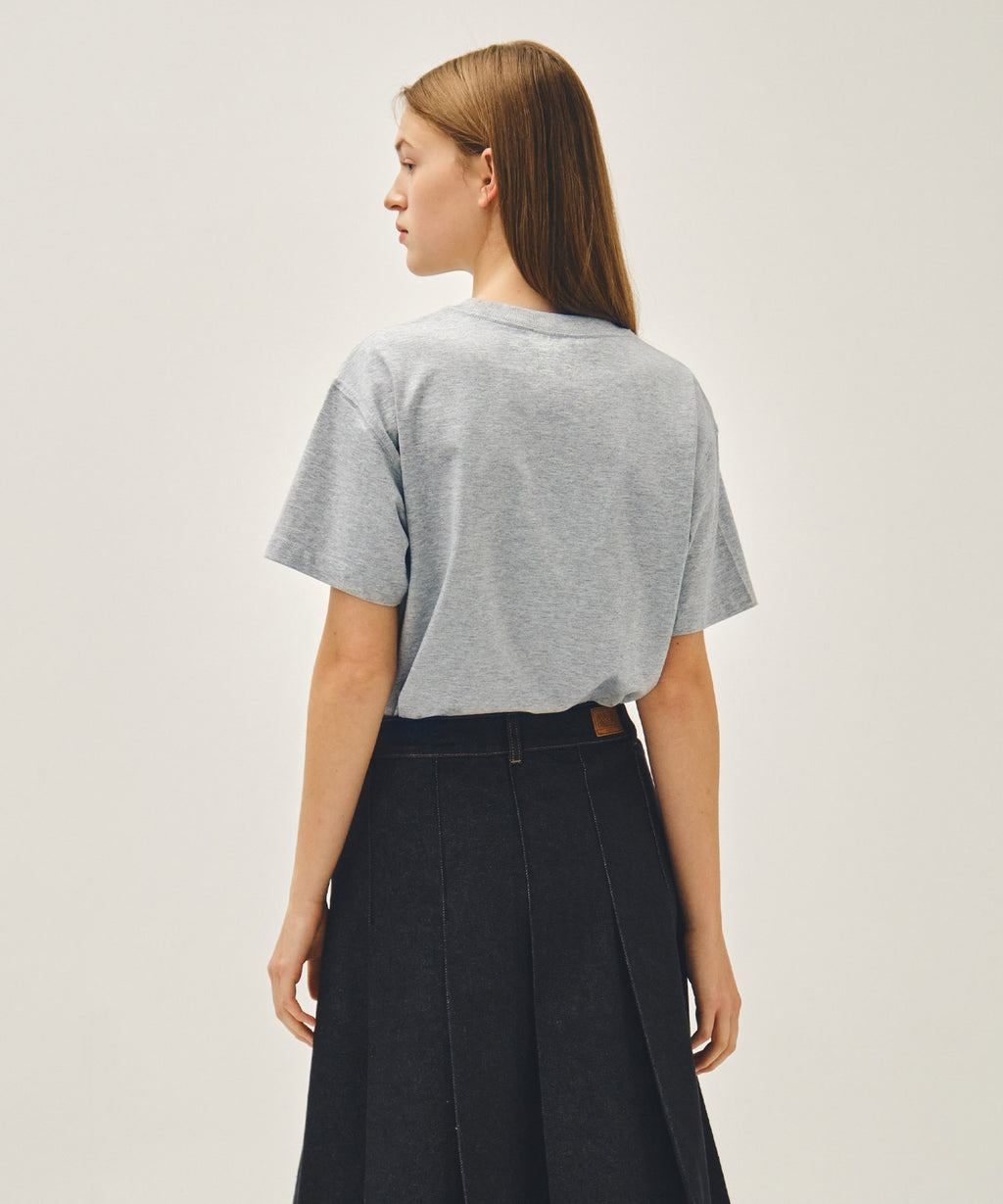 Marithe & Francois Girbaud - Classic Logo Tee (Heather Gray) product image 3 | TRAB K-Fashion Australia