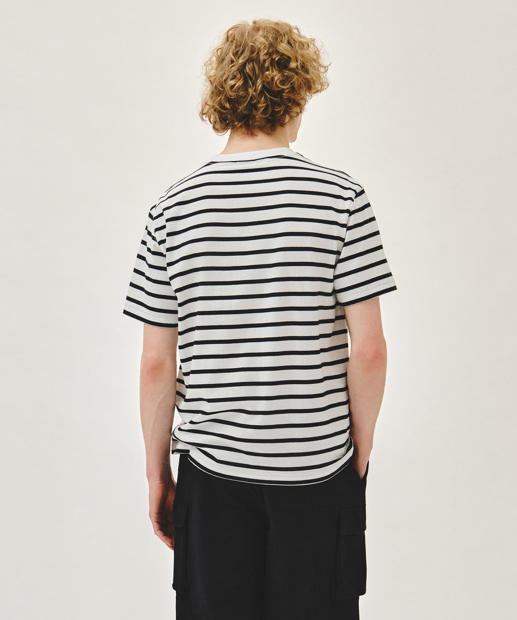 Marithe & Francois Girbaud - Small Regular Logo Tee (Stripe) product image 3 | TRAB K-Fashion Australia
