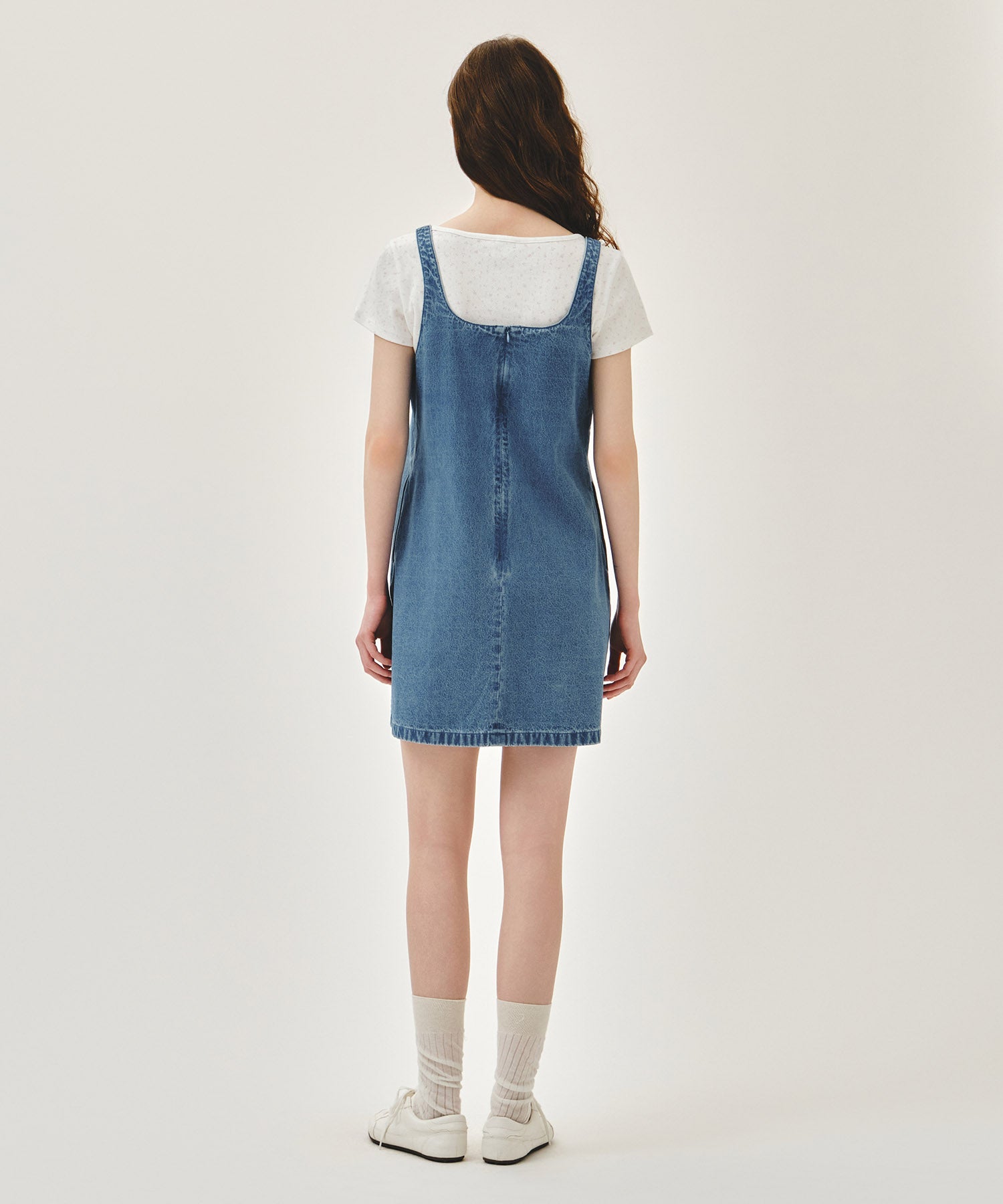 Marithe & Francois Girbaud - Denim Sleeveless Dress (Light Blue) product image 3 | TRAB K-Fashion Australia