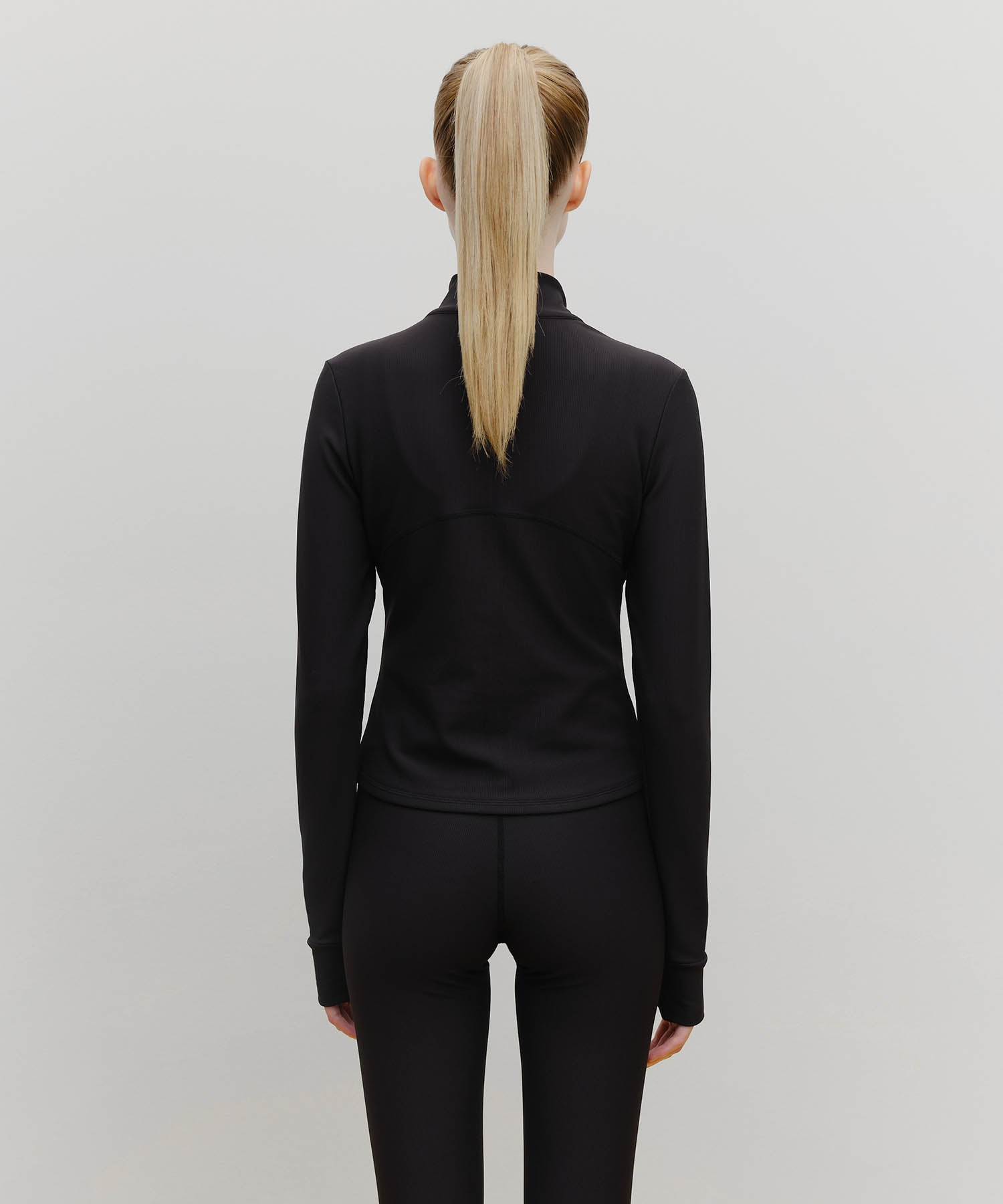 Marithe & Francois Girbaud - Marithe Sport W Slim Zip-up Jacket (Black) product image 3 | TRAB K-Fashion Australia