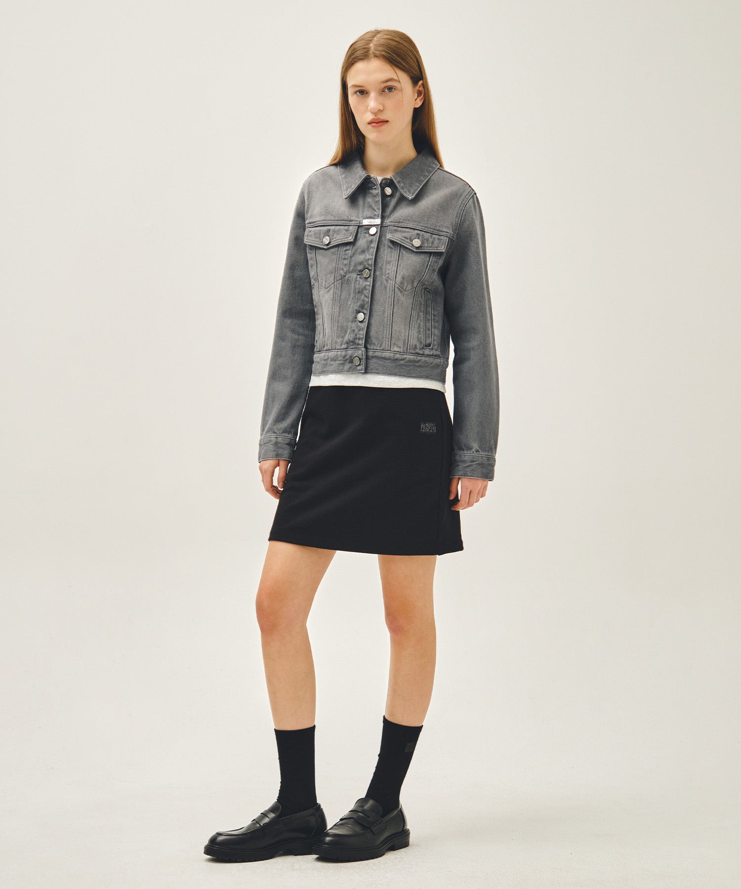 Marithe & Francois Girbaud - Vintage Classic Logo Sweat Mini Skirt (Black) product image 6 | TRAB K-Fashion Australia
