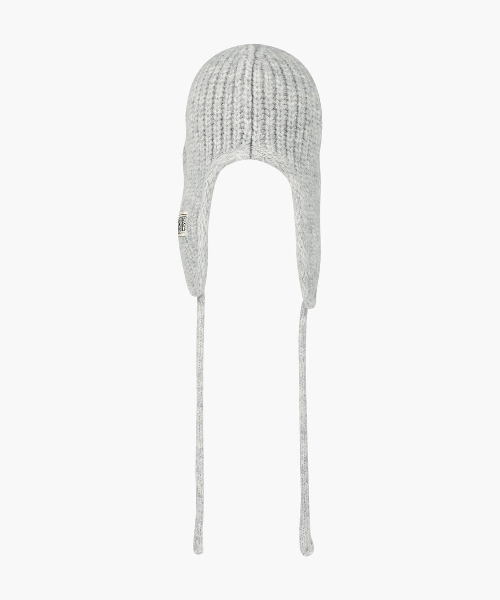Marithe & Francois Girbaud - Classic Logo Earflap Beanie (Gray) product image 3 | TRAB K-Fashion Australia