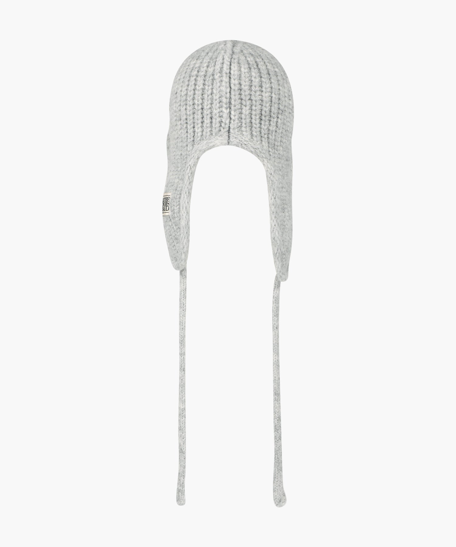 Marithe & Francois Girbaud - Classic Logo Earflap Beanie (Gray) product image 3 | TRAB K-Fashion Australia