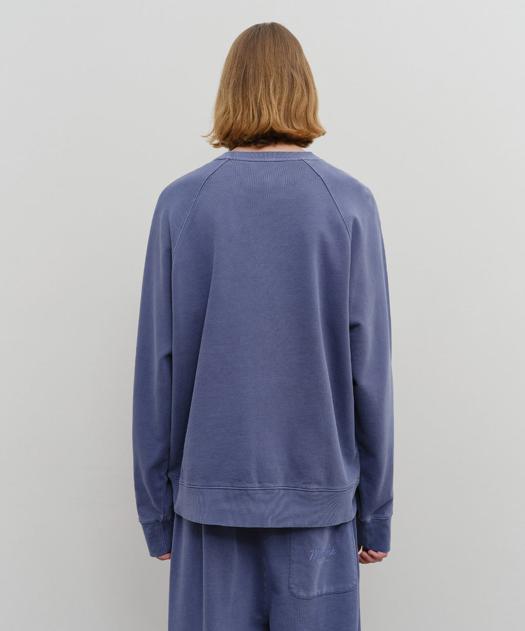 Marithe & Francois Girbaud - Garment Dyed Oversized Sweatshirt (Navy) product image 6 | TRAB K-Fashion Australia