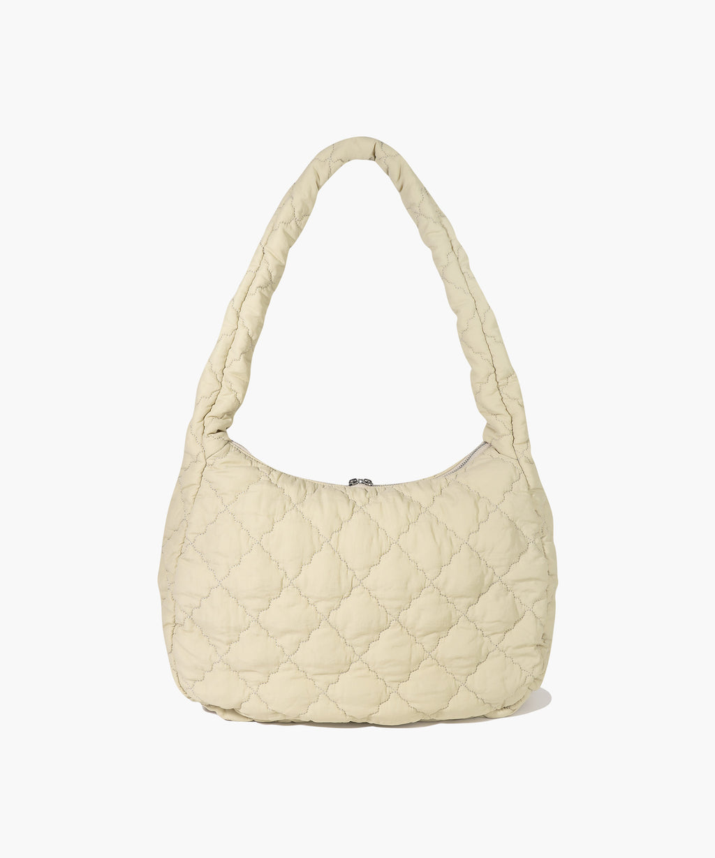 Marithe & Francois Girbaud - Classic Logo Padding Cross Bag (Beige) product image 5 | TRAB K-Fashion Australia