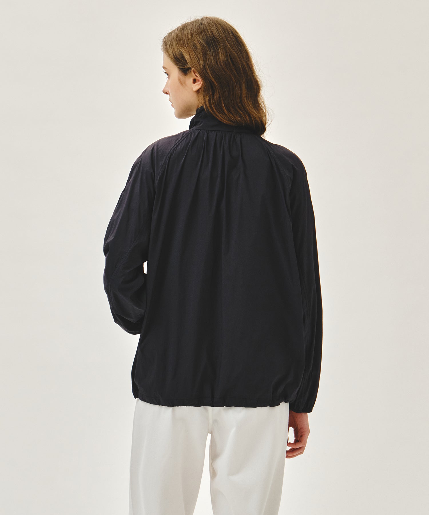 Marithe & Francois Girbaud - Highneck Packable Nylon Jacket (Charcoal) product image 3 | TRAB K-Fashion Australia