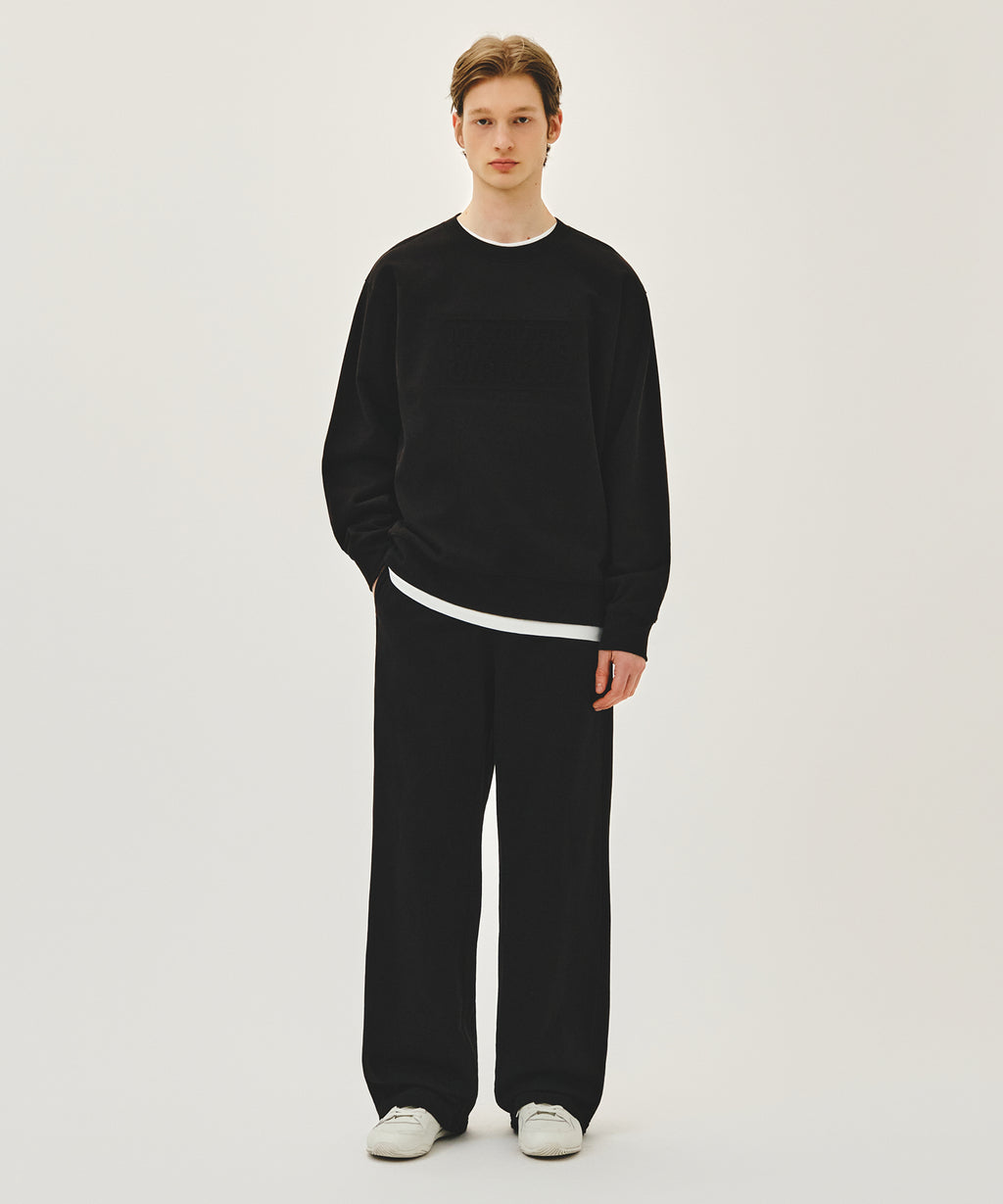 Marithe & Francois Girbaud - Stitch Wide Sweat Pants (Black) product image 3 | TRAB K-Fashion Australia