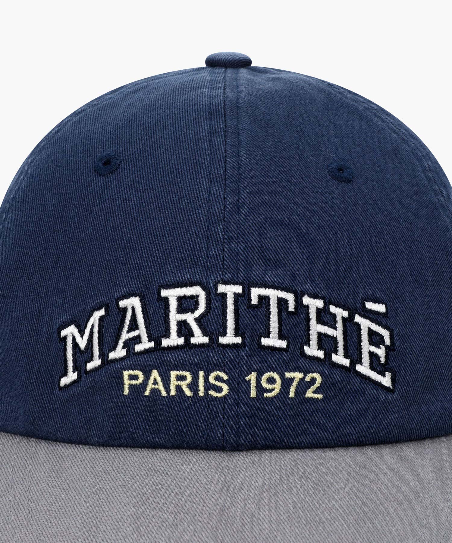 Marithe & Francois Girbaud - Arch Regular Logo Color Block Cap (Gray) product image 3 | TRAB K-Fashion Australia