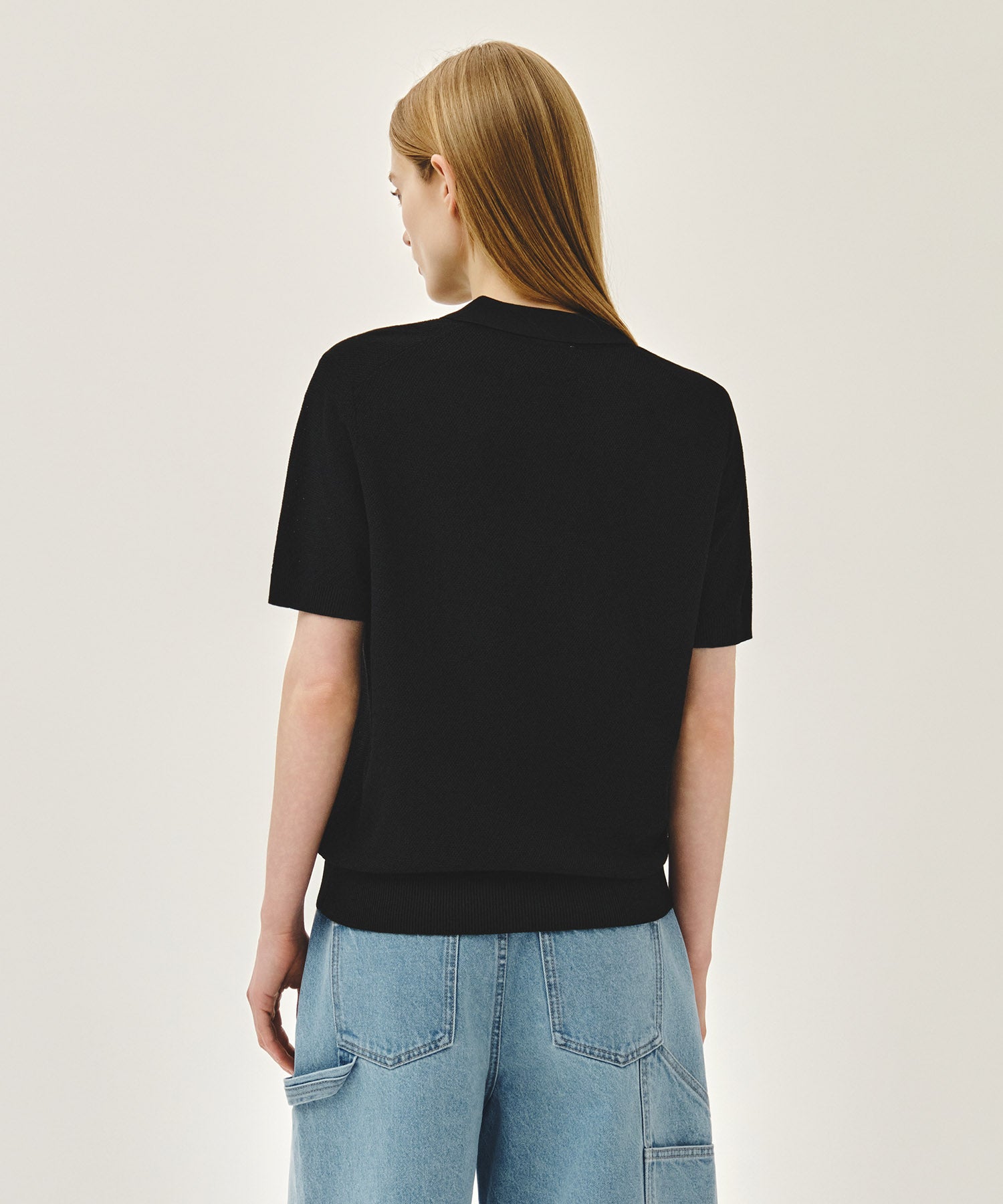 Marithe & Francois Girbaud - Cool Touch Collar Half Knit (Black) product image 3 | TRAB K-Fashion Australia