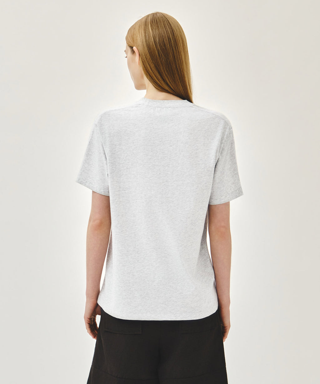 Marithe & Francois Girbaud - Marine Drawing Doodle Graphic Tee (Light Heather Gray) product image 3 | TRAB K-Fashion Australia