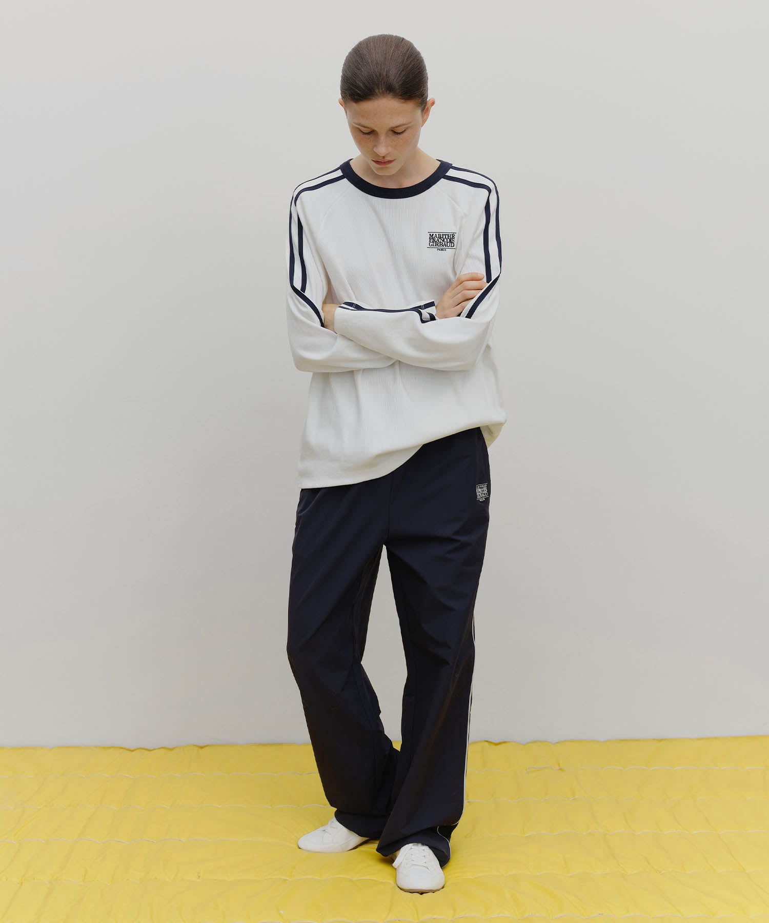 Marithe & Francois Girbaud - Marithe Sport Nylon Track Pants (Navy) product image 3 | TRAB K-Fashion Australia