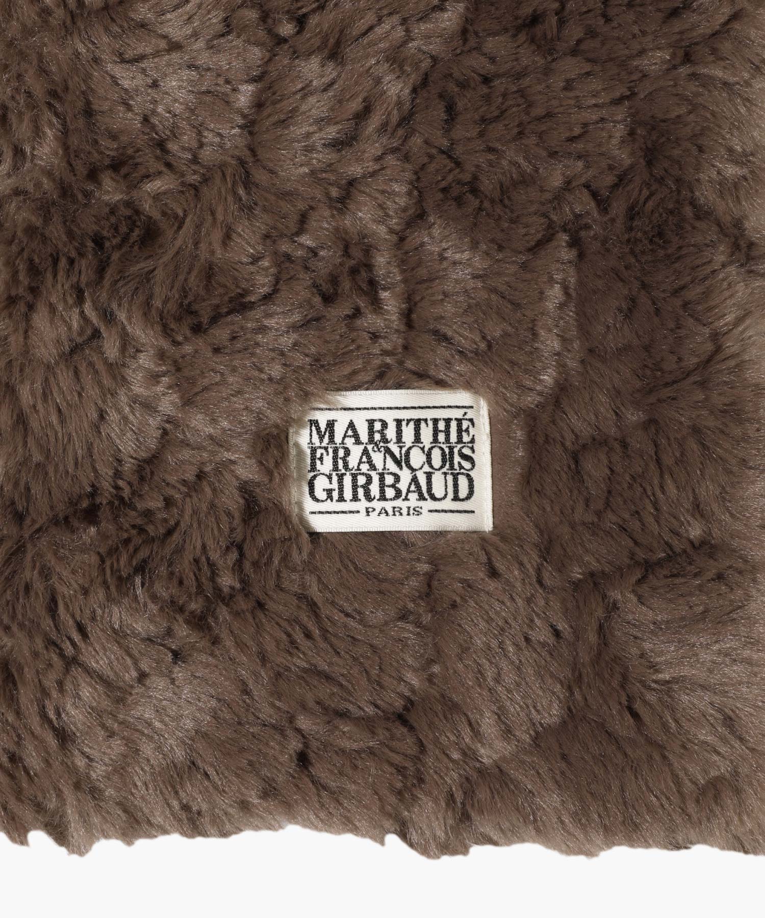 Marithe & Francois Girbaud - Classic Logo Fur Muffler (Brown) product image 3 | TRAB K-Fashion Australia