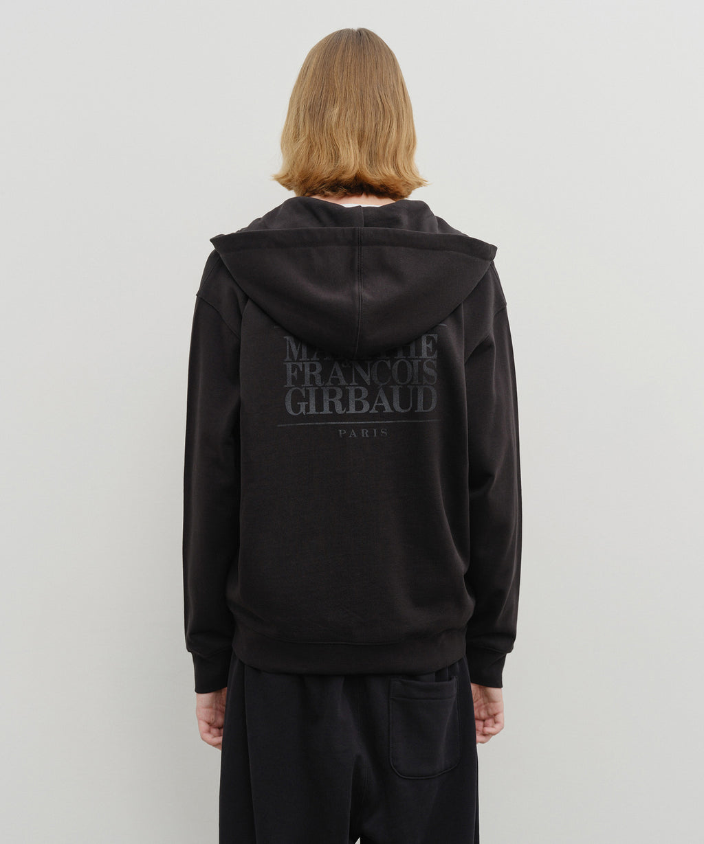 Marithe & Francois Girbaud - Classic Logo Hoodie Zipup (Black) product image 3 | TRAB K-Fashion Australia