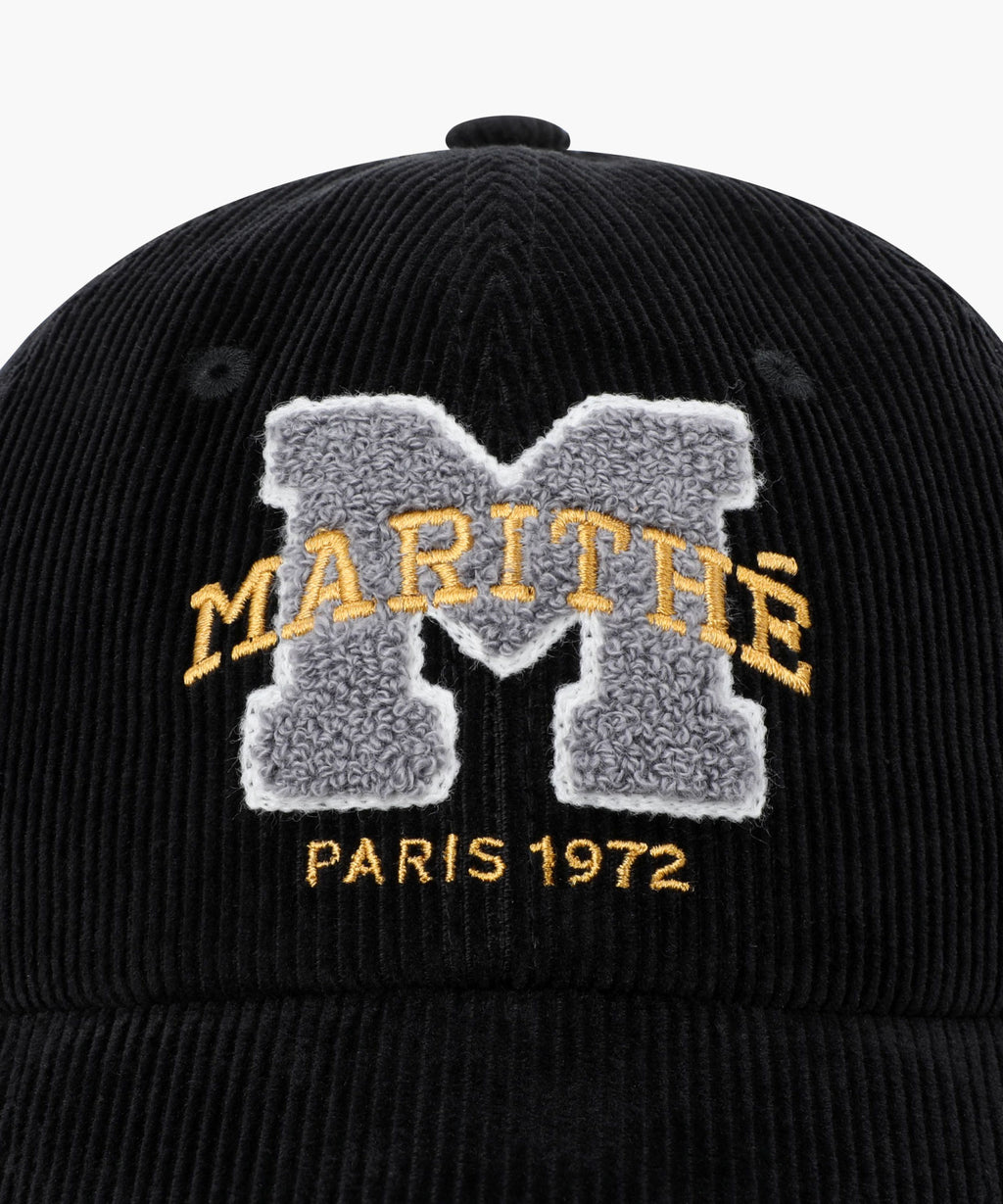Marithe & Francois Girbaud - Logo Corduroy Covered Cap (Black) product image 3 | TRAB K-Fashion Australia