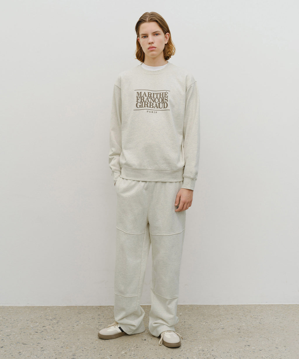 Marithe & Francois Girbaud - Classic Logo Sweat Pants (Oatmeal) product image 9 | TRAB K-Fashion Australia