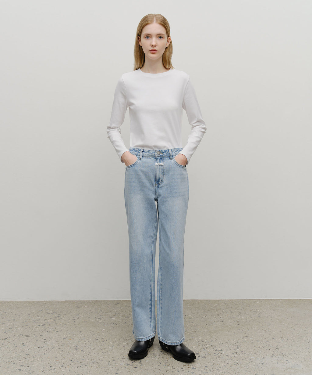 Marithe & Francois Girbaud - High Straight Denim Pants (Light Blue) product image 3 | TRAB K-Fashion Australia